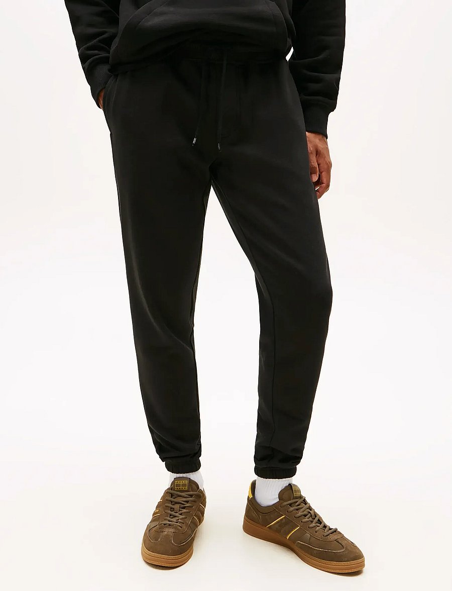 Tommy Jeans - Slim S Flag Sweatpant - nach stil kaufen - black - 5