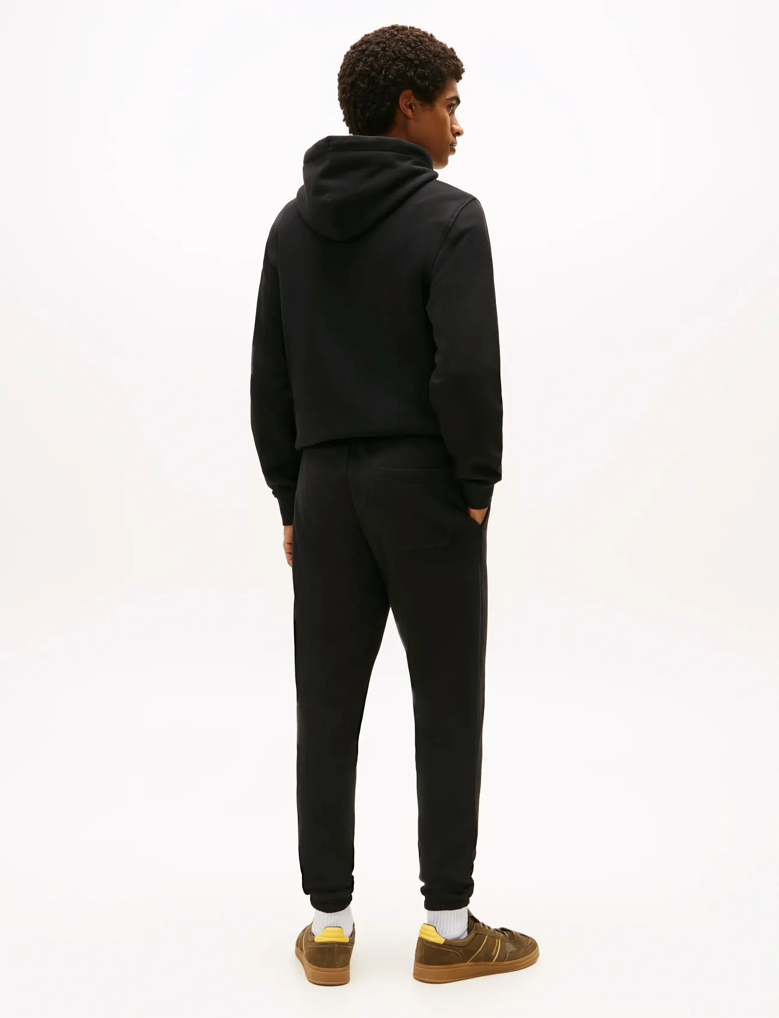 Tommy Jeans Slim S Flag Sweatpant - Streetstyle - BLACK / black