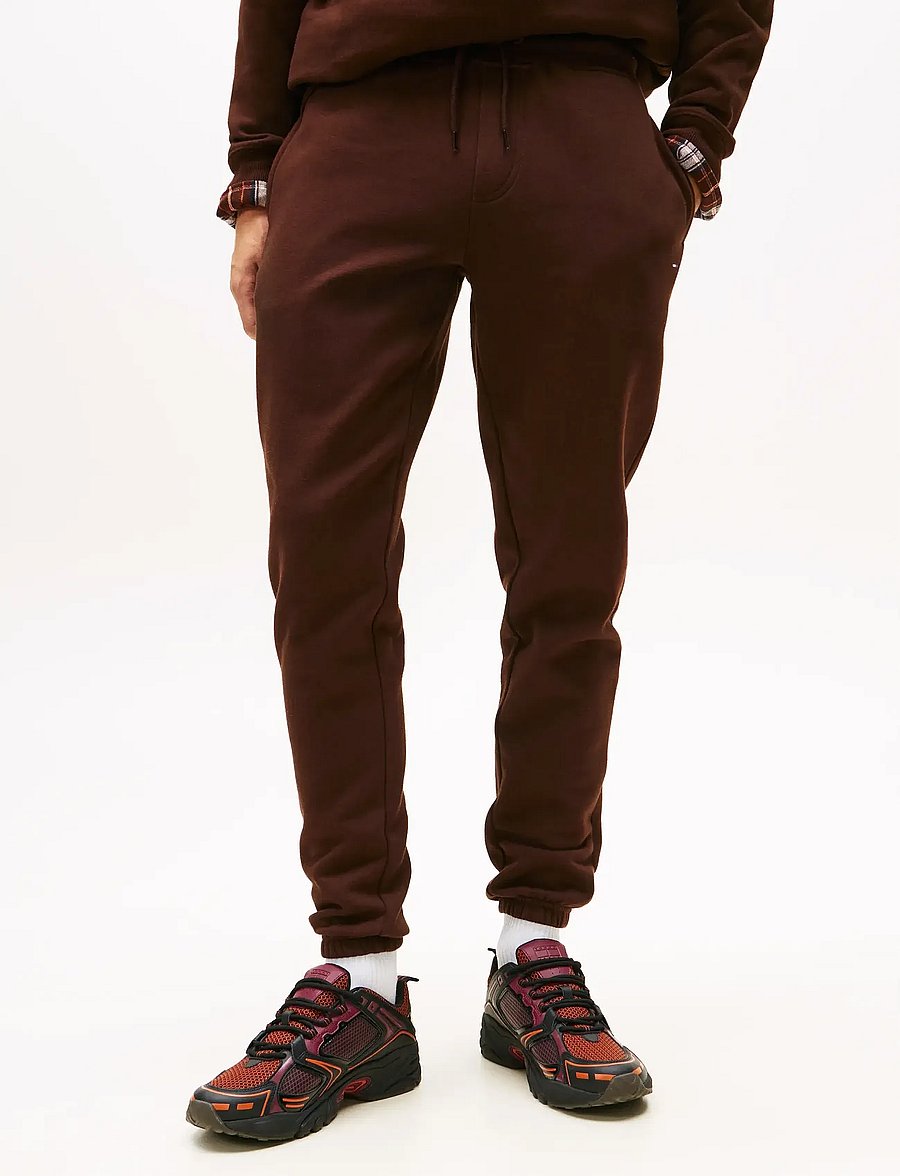 Tommy Jeans - TJM SLIM S FLAG SWEATPANT EXT - nach stil kaufen - rich brown - 4