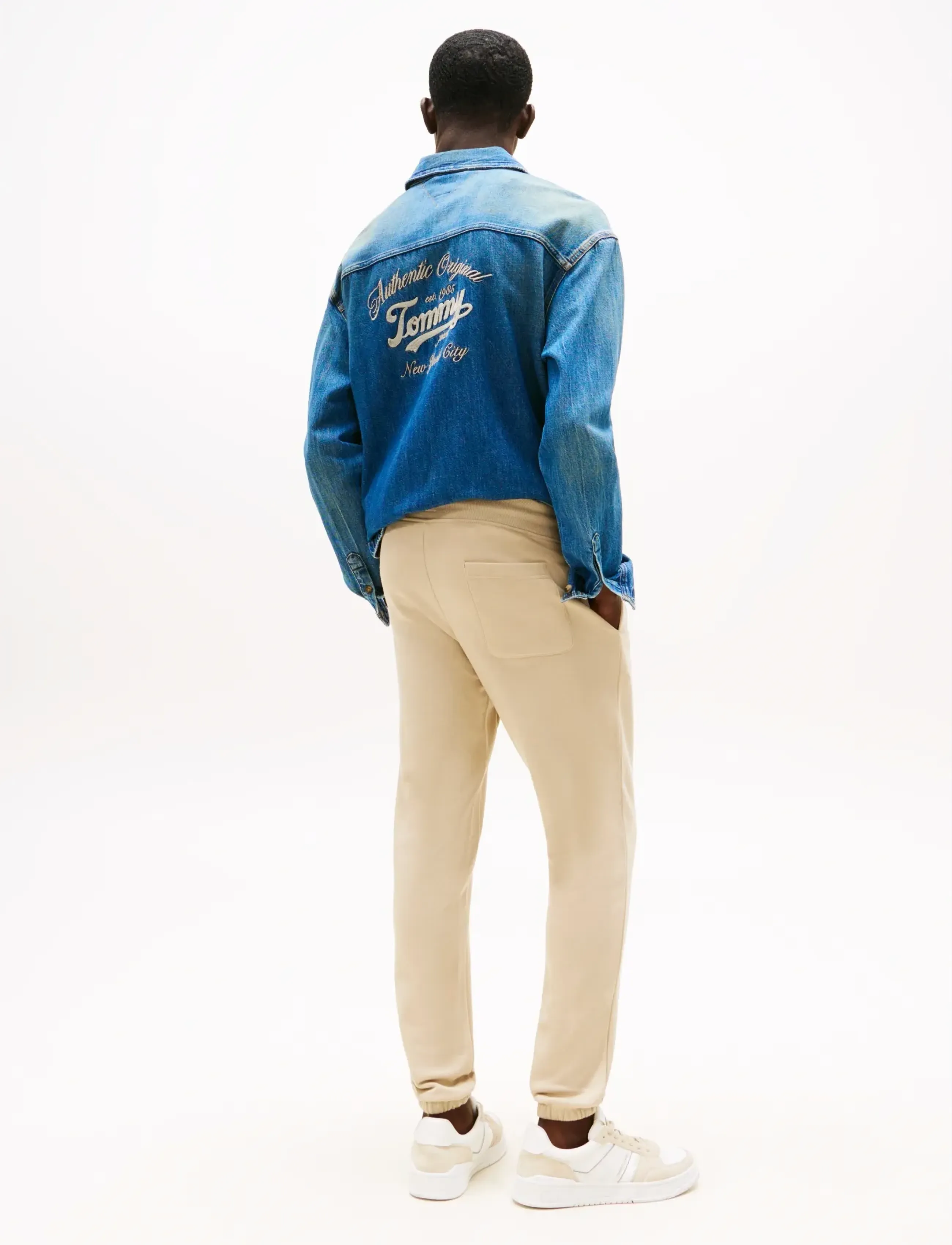 Tommy Jeans - TJM SLIM S FLAG SWEATPANT EXT - shop efter stil - silt - 3