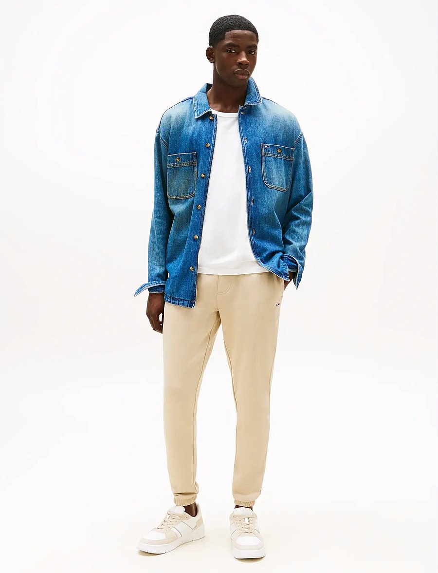 Tommy Jeans - TJM SLIM S FLAG SWEATPANT EXT - nach stil kaufen - silt - 4