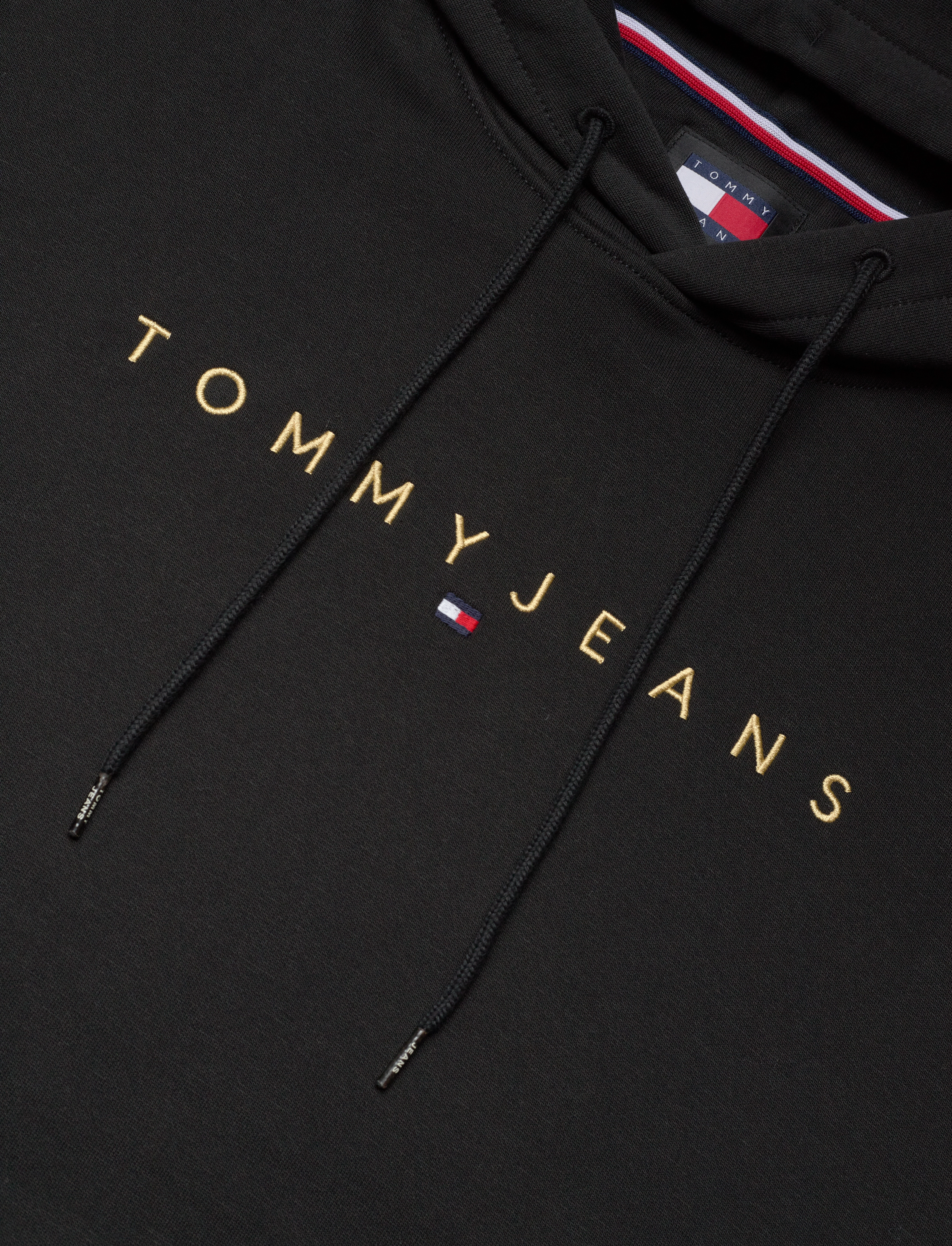 Tommy Jeans - TJM REG LINEAR GOLD HOOD EXT - black - 2