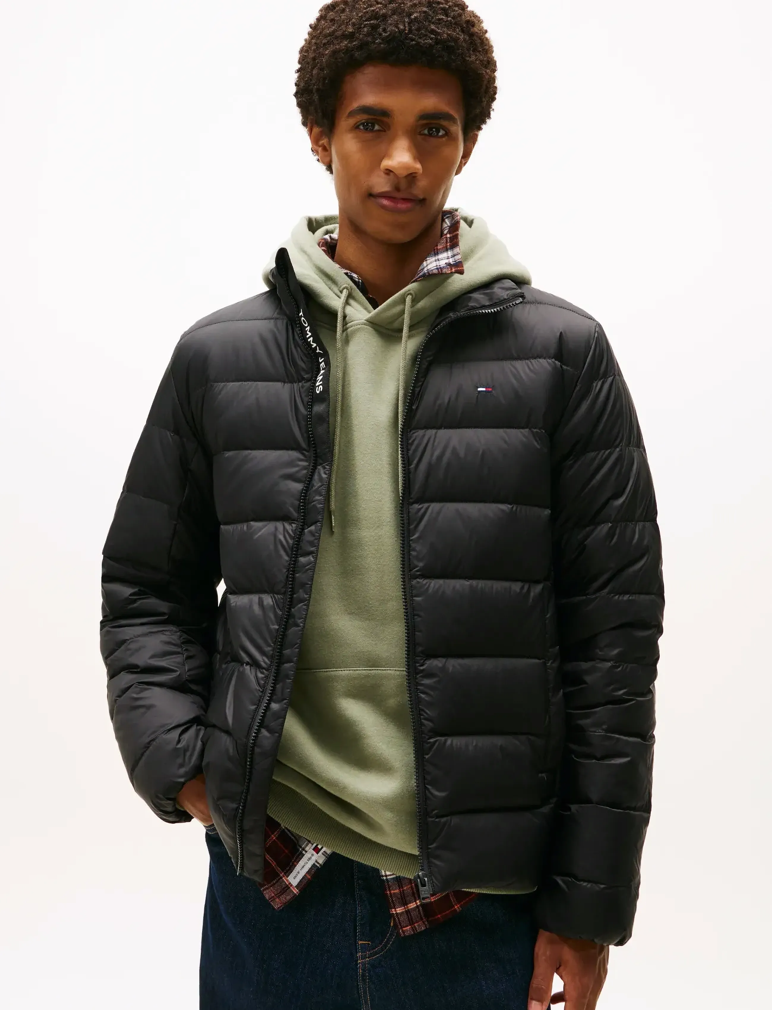 Tommy Jeans TJM LT DOWN JACKET EXT - Overtøj - BLACK / black