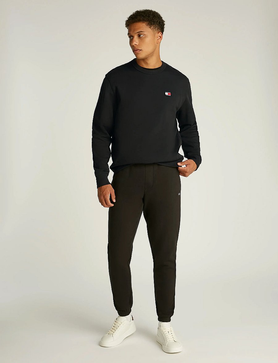 Tommy Jeans - TJM REG BADGE CREW EXT - truien - black - 4