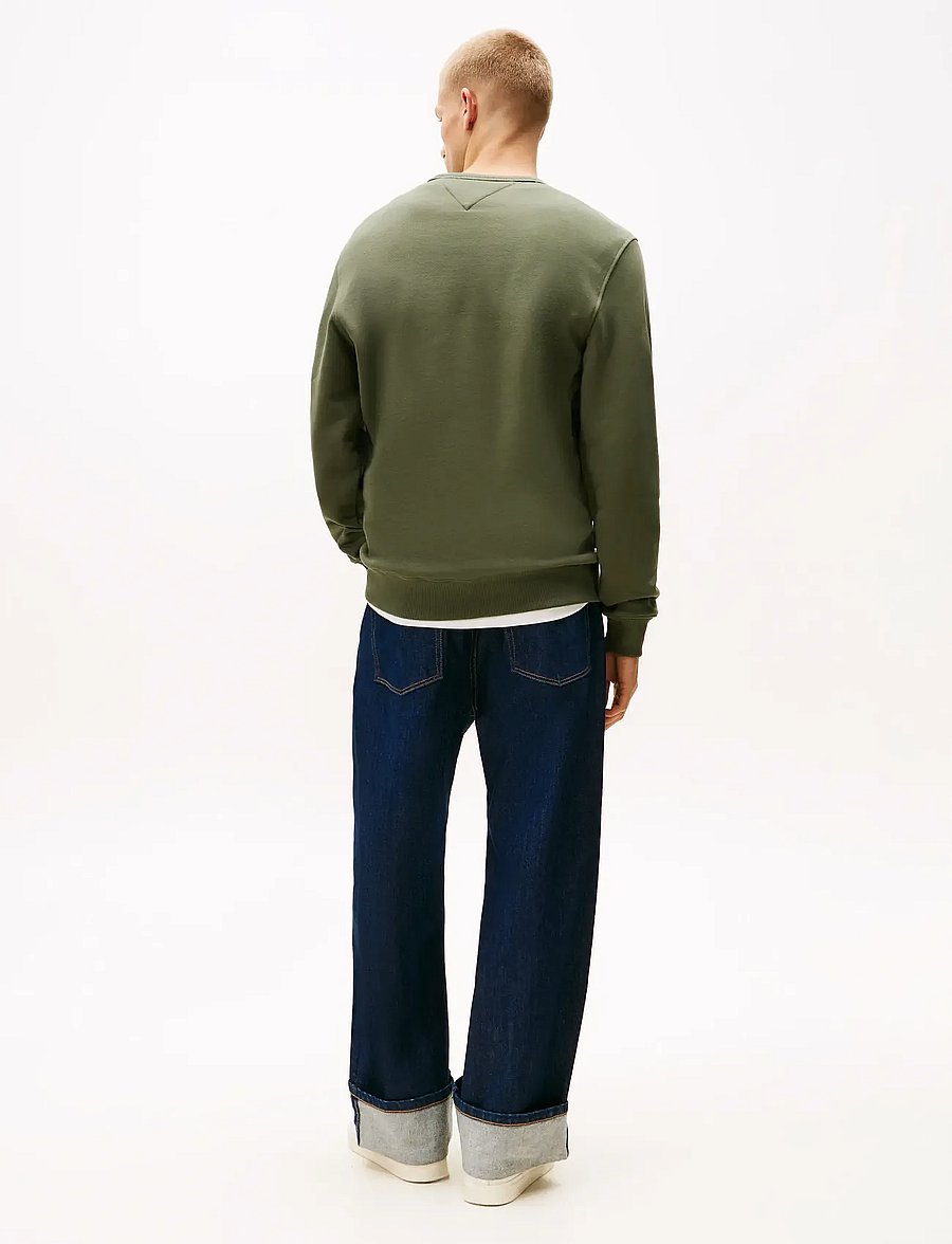 Tommy Jeans - TJM REG BADGE CREW EXT - nach stil kaufen - pewter green tonal - 4