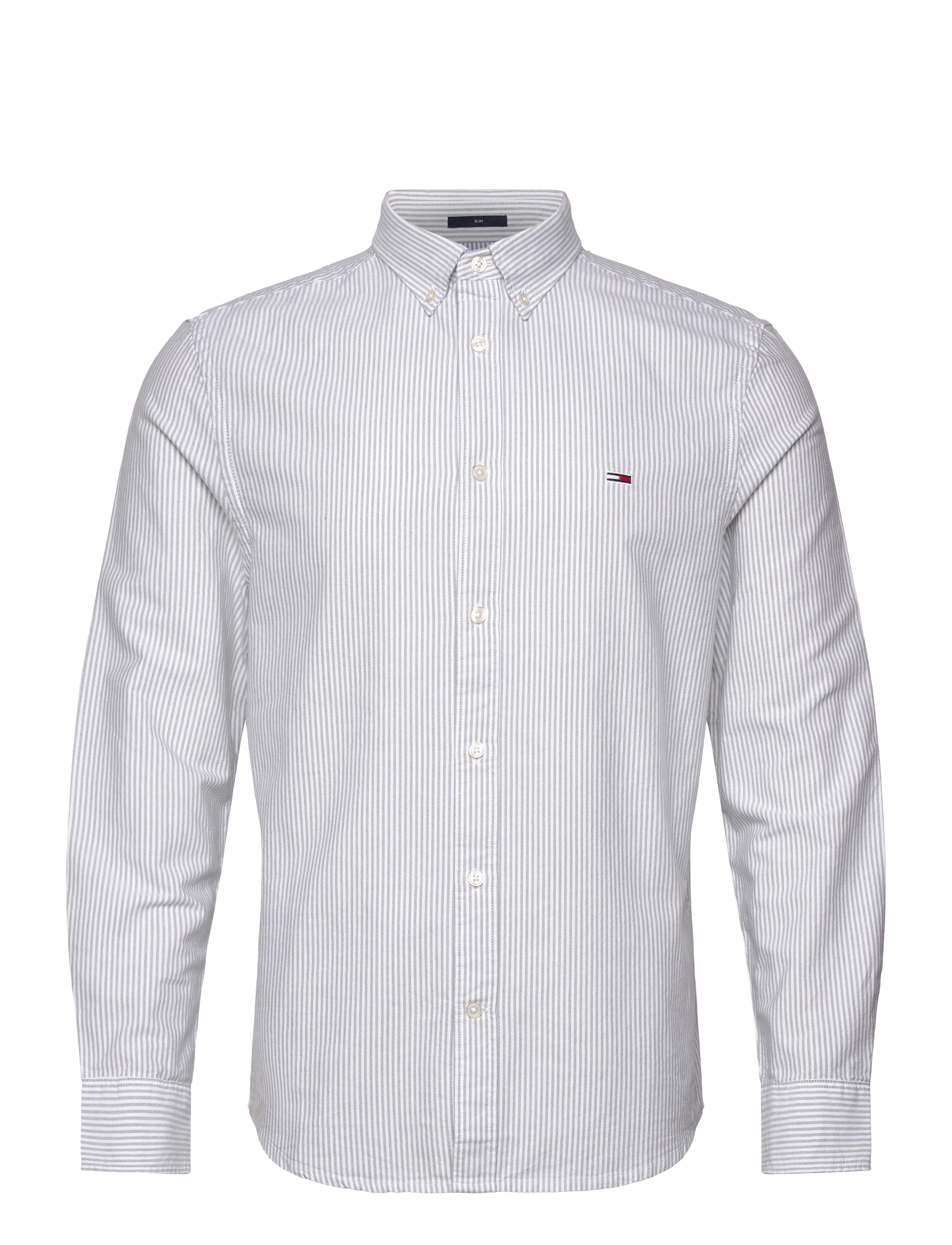 Tommy Jeans - TJM SLIM STRIPE OXFORD SHIRT EXT - aruba green stripe - 1