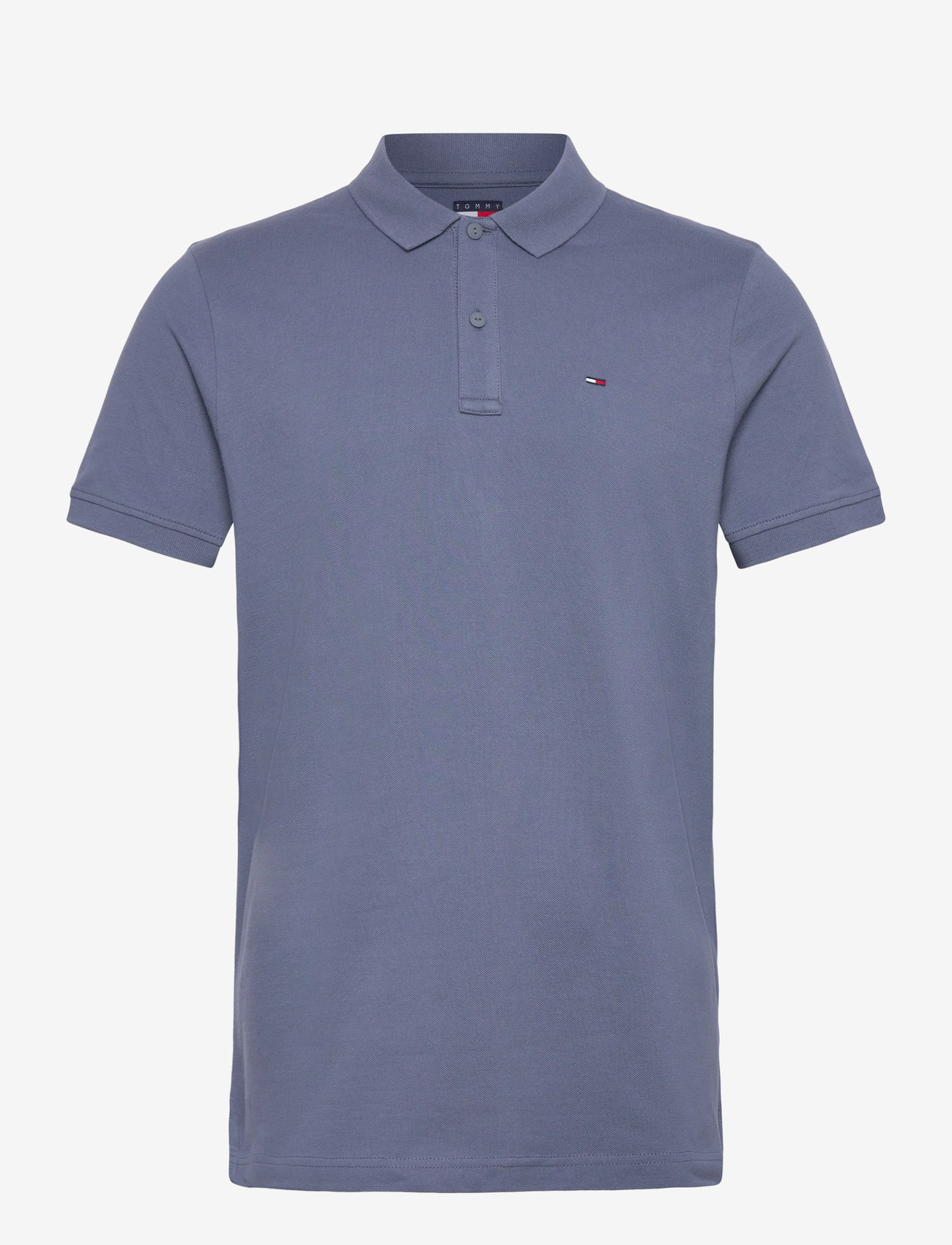 Tommy Jeans - TJM SLIM PLACKET POLO EXT - kortærmede poloer - blue moment - 1
