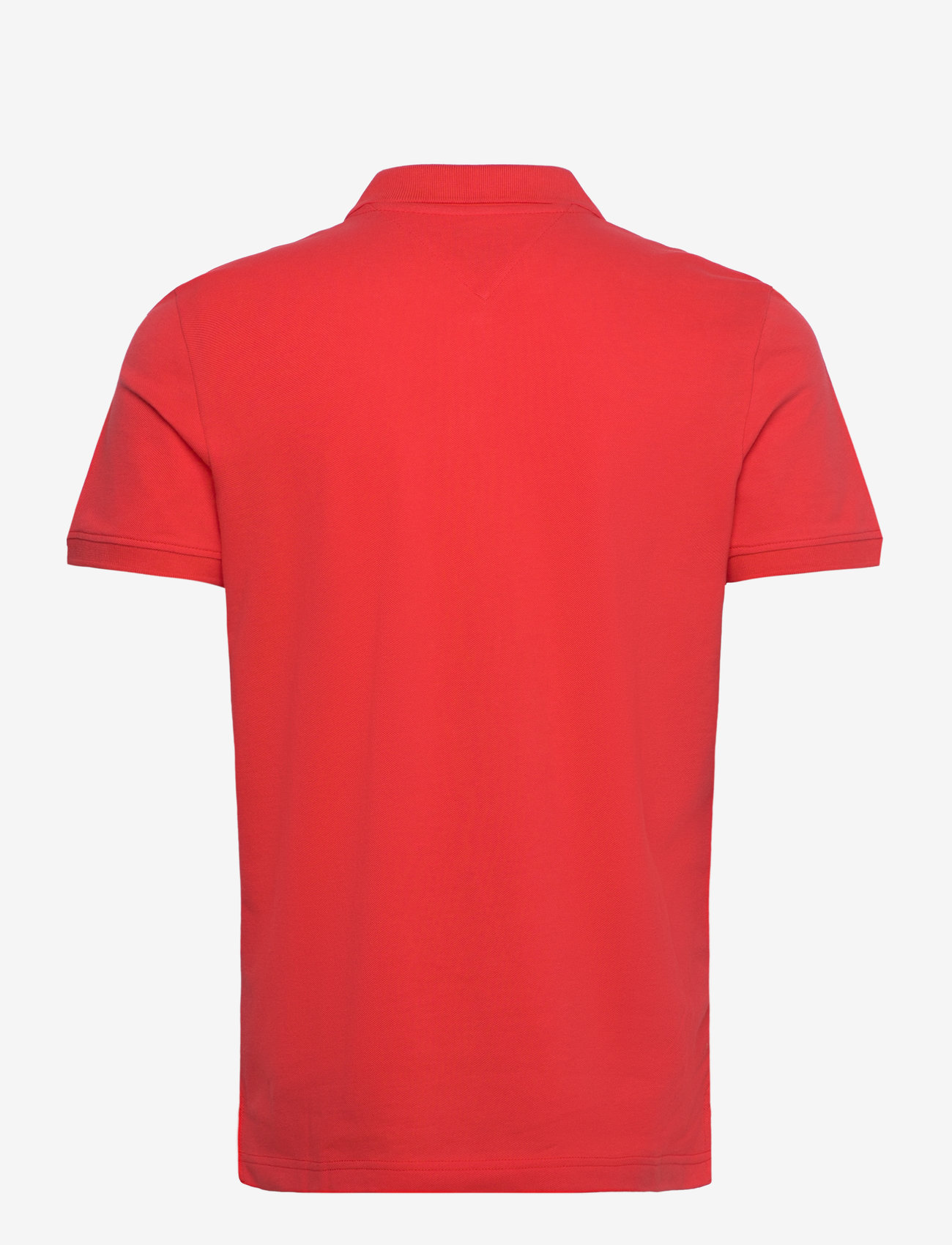 Tommy Jeans - TJM SLIM PLACKET POLO EXT - lühikeste varrukatega polod - bright vermillion - 2