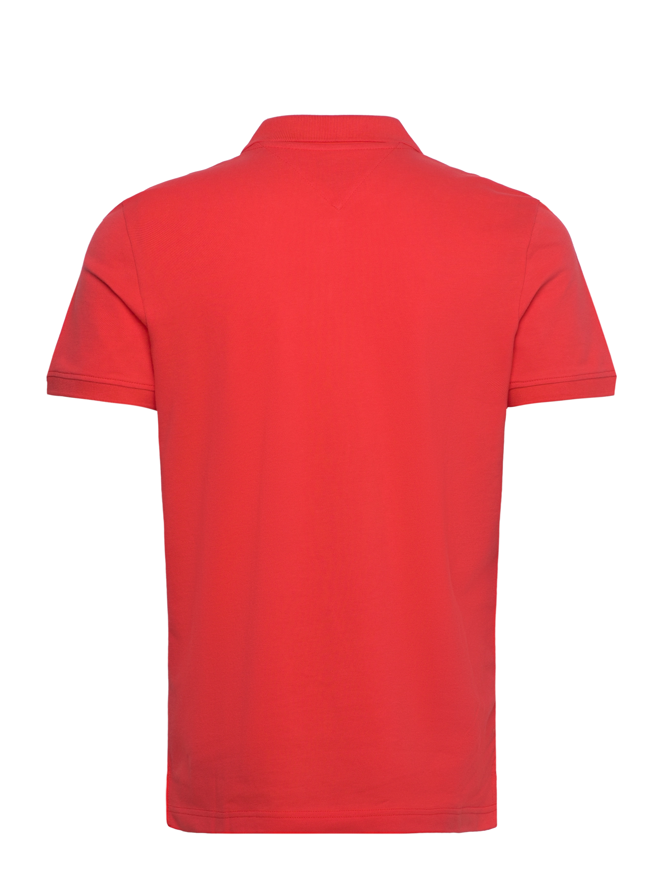 Tommy Jeans - TJM SLIM PLACKET POLO EXT - bright vermillion - 2