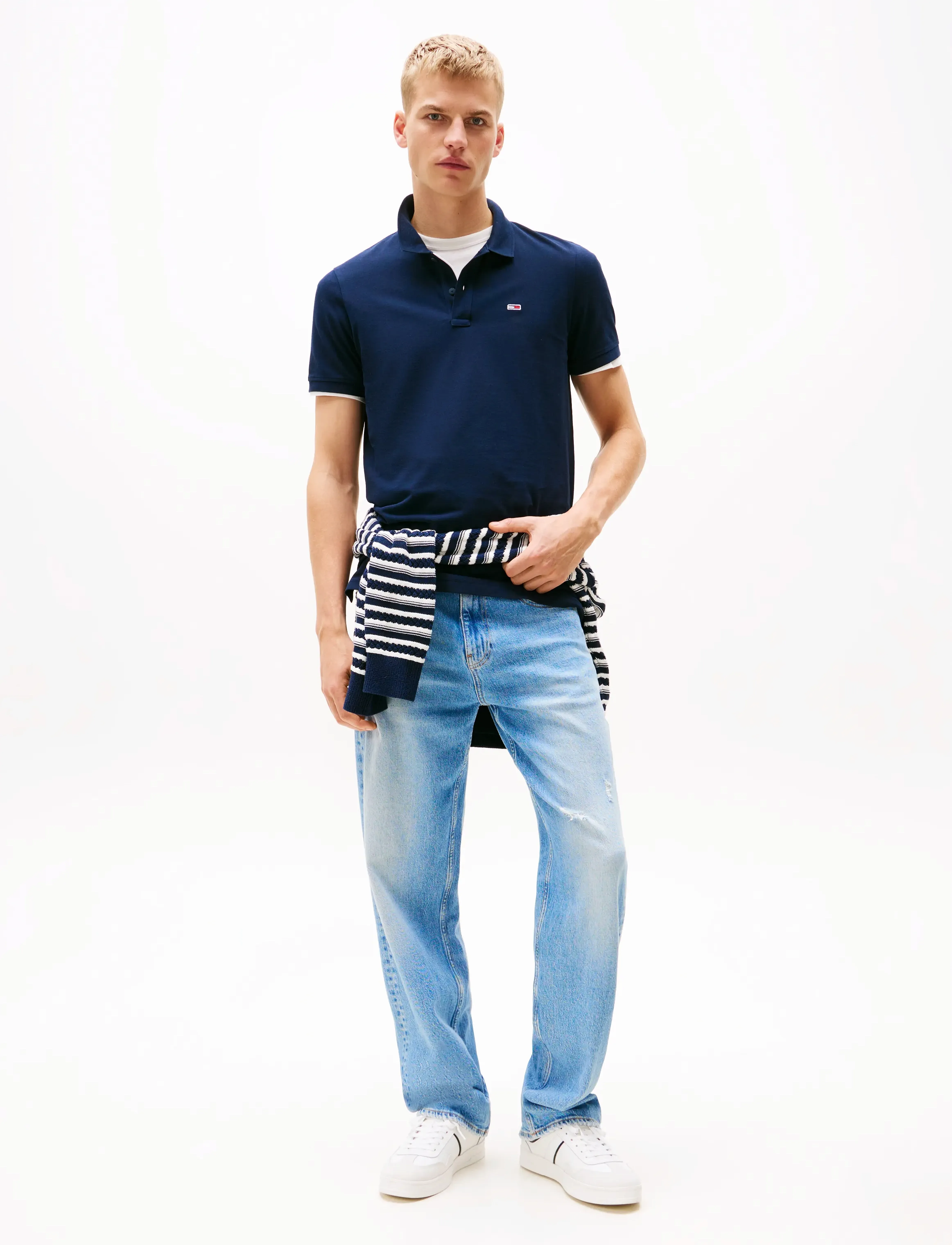 Tommy Jeans - TJM SLIM PLACKET POLO EXT - dark night navy - 3