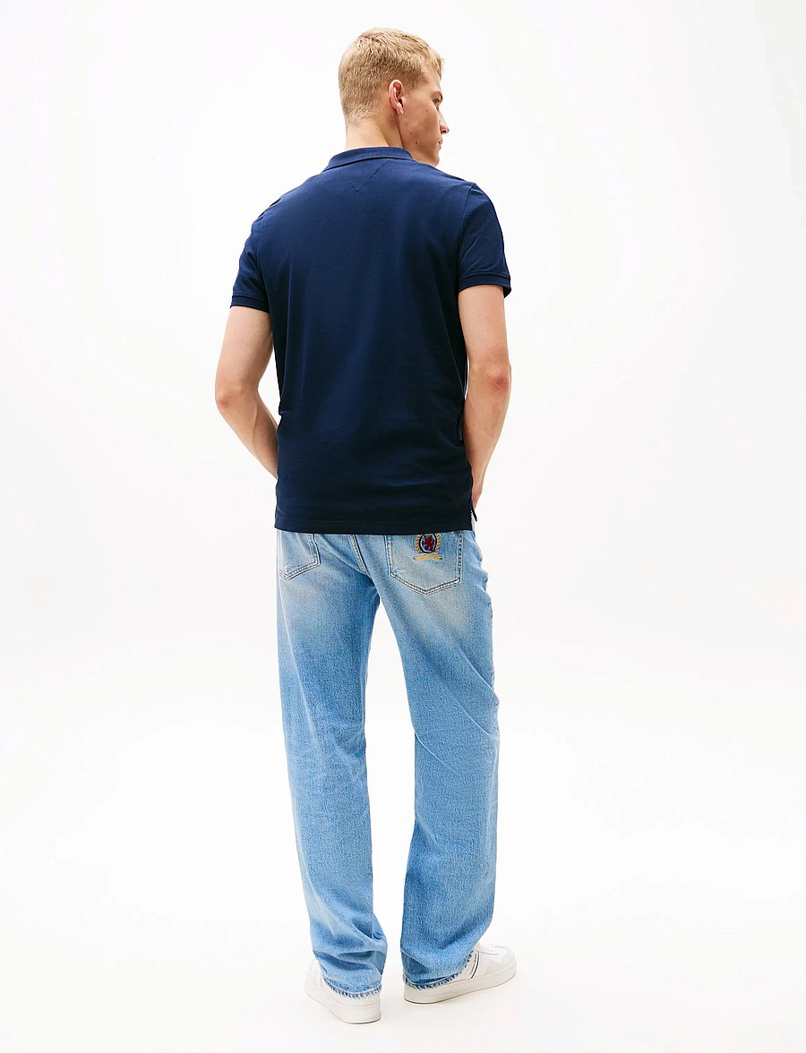 Tommy Jeans - TJM SLIM PLACKET POLO EXT - dark night navy - 4
