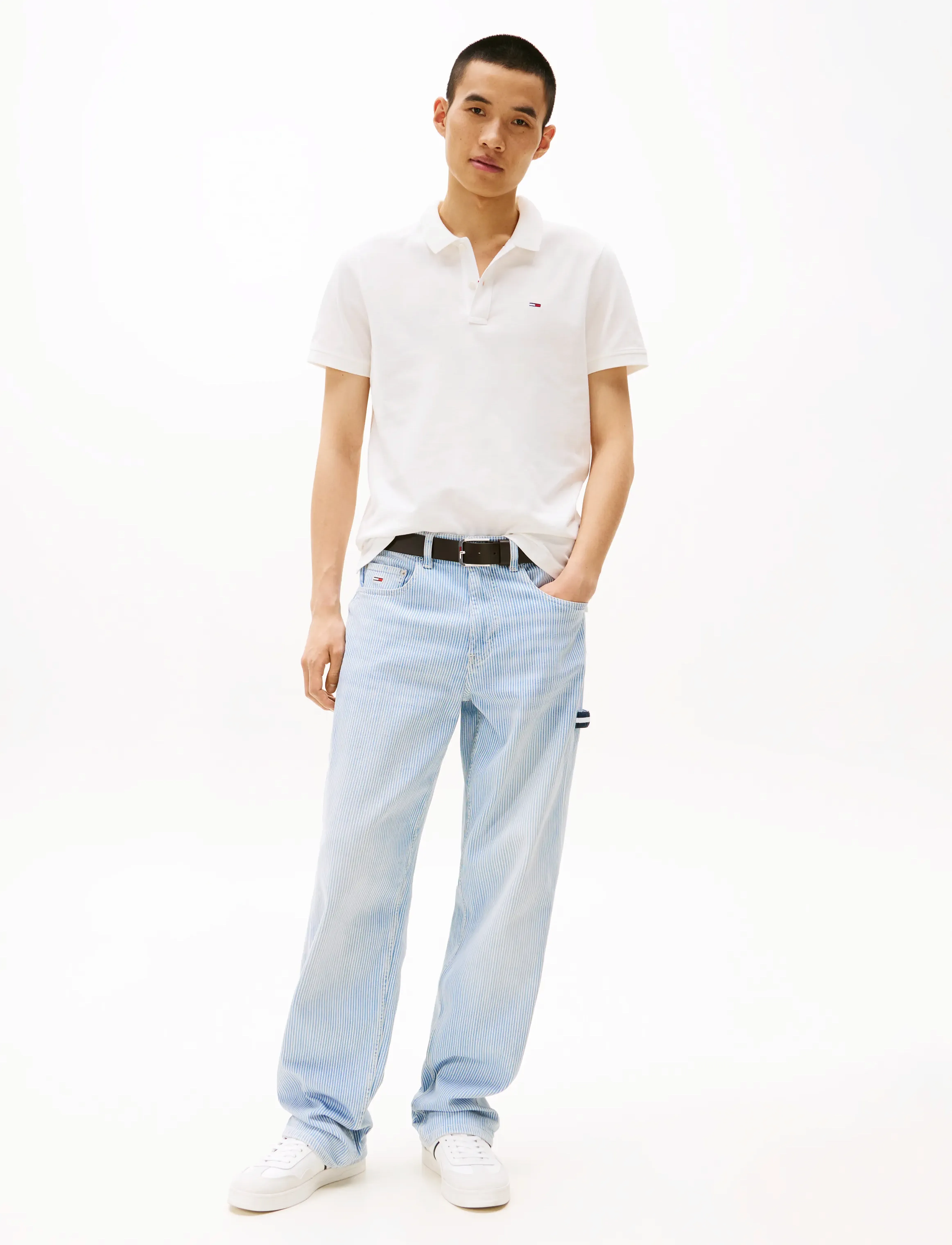 Tommy Jeans - TJM SLIM PLACKET POLO EXT - ecru - 3