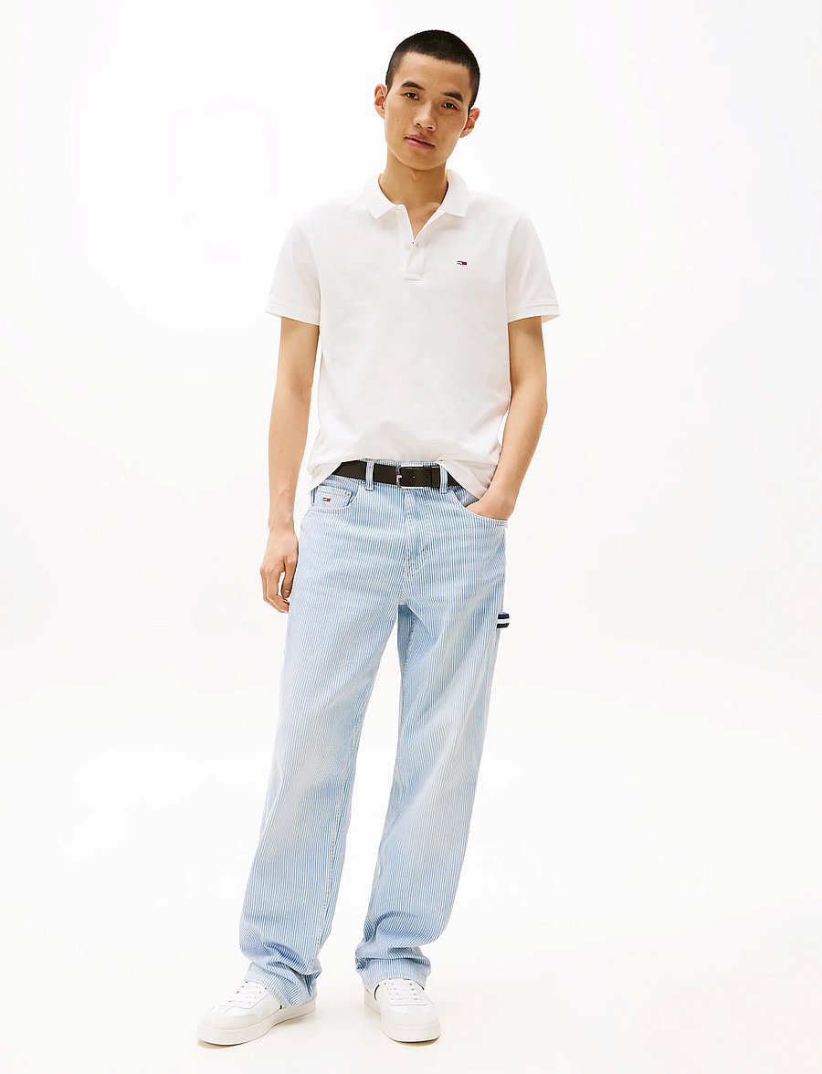 Tommy Jeans - TJM SLIM PLACKET POLO EXT - ecru - 3
