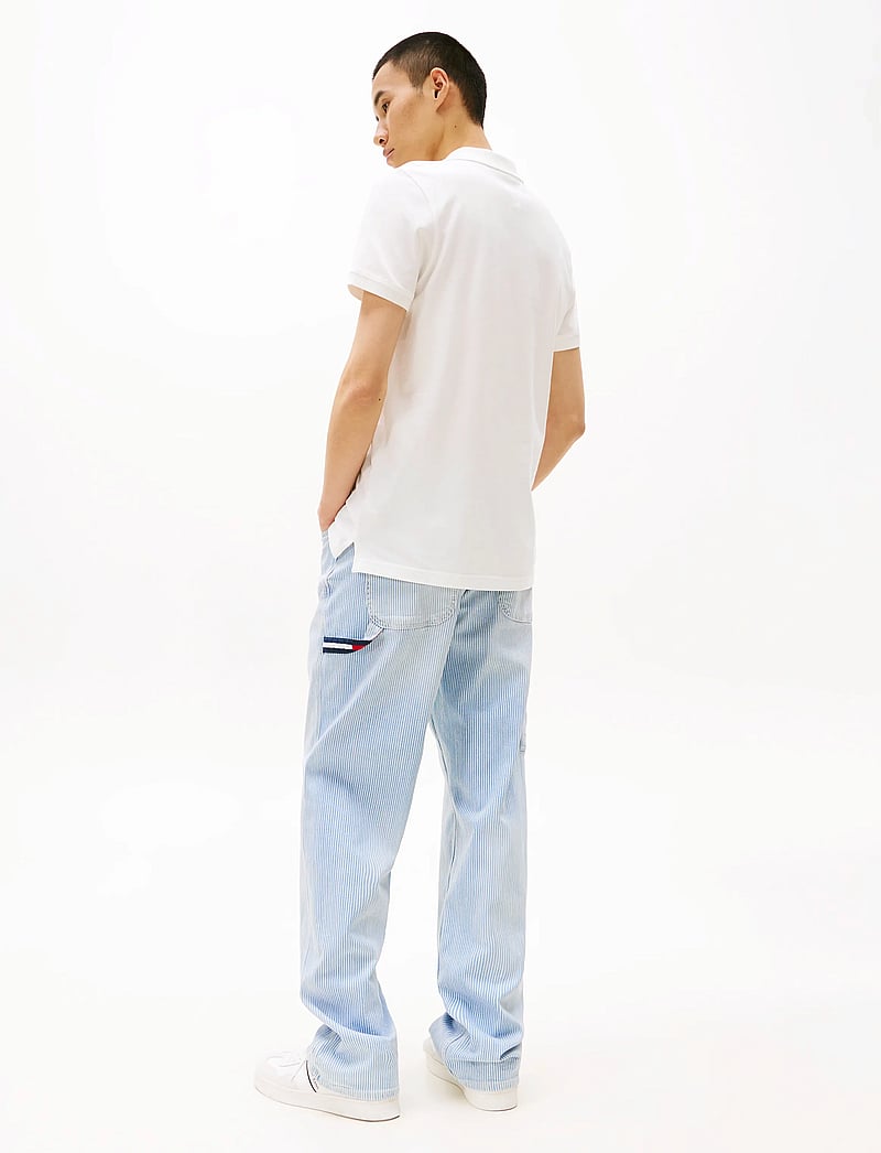 Tommy Jeans - TJM SLIM PLACKET POLO EXT - lühikeste varrukatega polod - ecru - 4