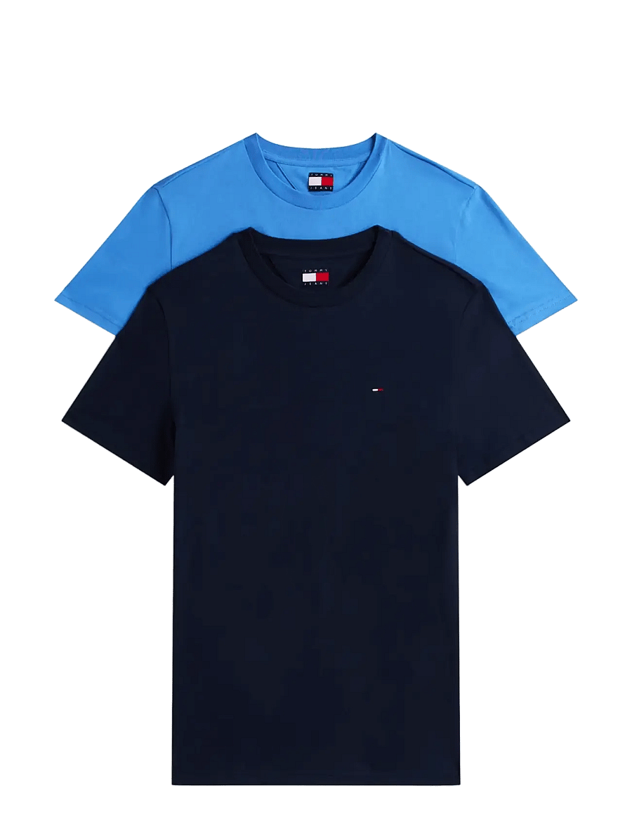 Tommy Jeans - TJM XSLIM 2PACK JERSEY TEE EXT - t-särkide multipakk - dark night navy blue twilight - 1