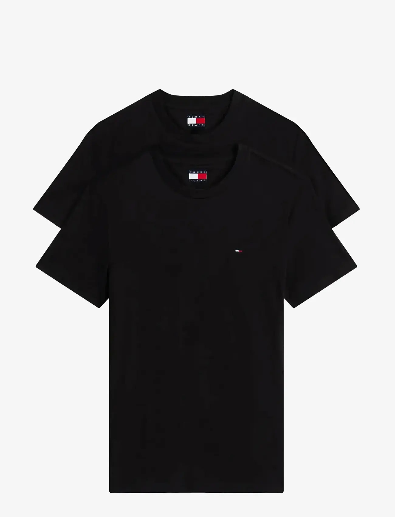 Tommy Jeans - TJM XSLIM 2PACK JERSEY TEE EXT - t-särkide multipakk - black   black - 1