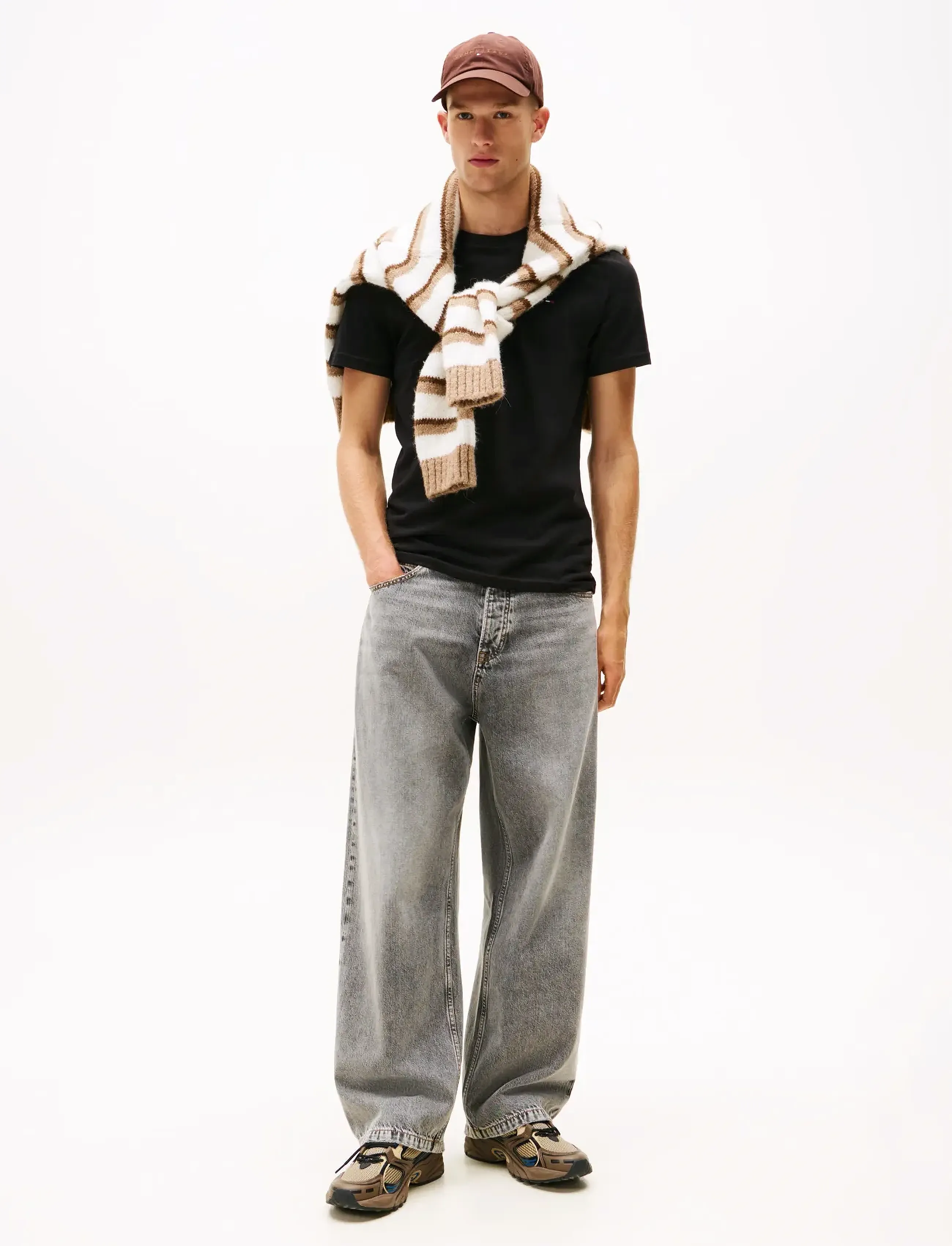Tommy Jeans TJM XSLIM 2PACK JERSEY TEE EXT - Tøj - BLACK   BLACK / black