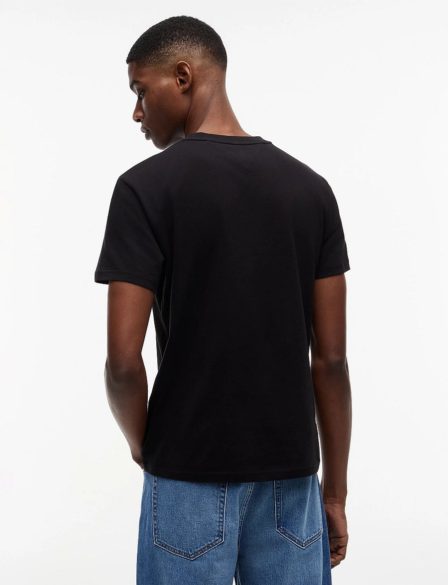 Tommy Jeans - 2 Pack Extra Slim Logo T-Shirt - t-särkide multipakk - black black - 2