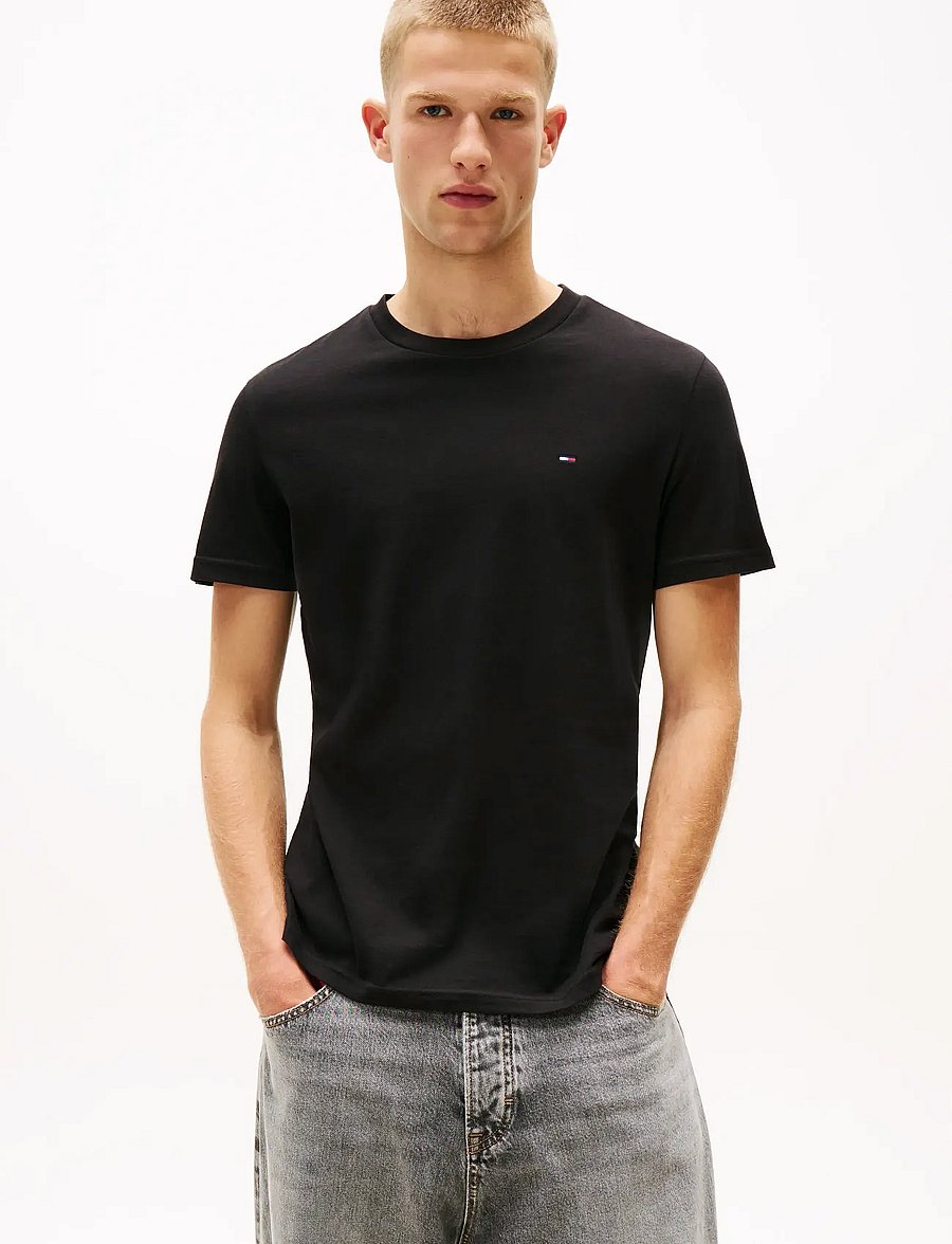 Tommy Jeans - TJM XSLIM 2PACK JERSEY TEE EXT - t-paidat monipakkauksessa - black / black - 2