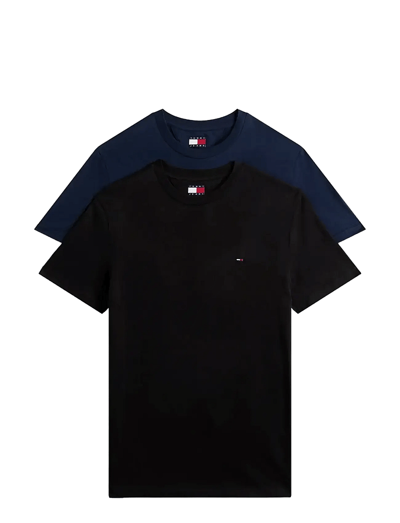 Tommy Jeans - TJM XSLIM 2PACK JERSEY TEE EXT - t-särkide multipakk - black dark blue - 1