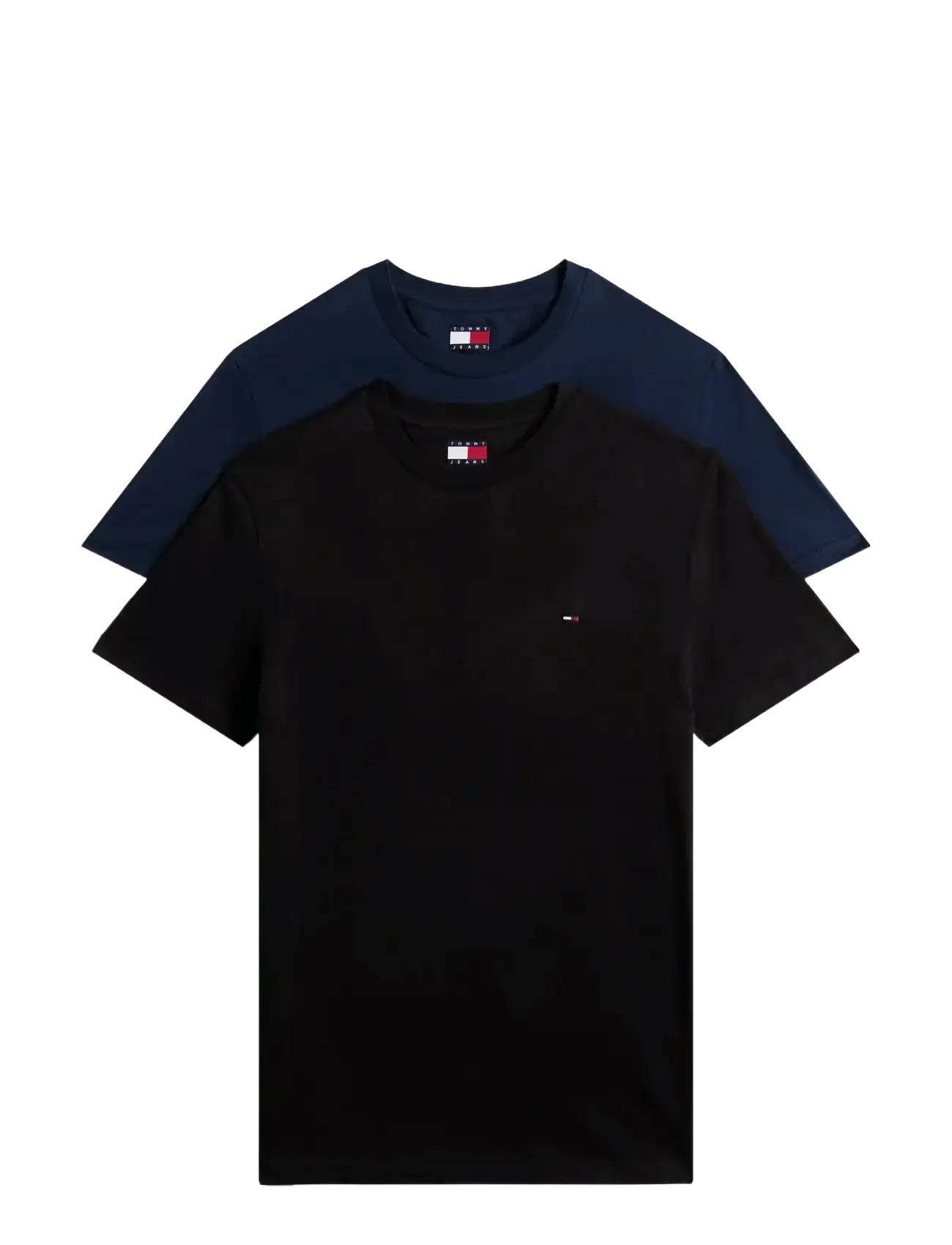 Tommy Jeans - TJM XSLIM 2PACK JERSEY TEE EXT - multipack t-shirts - black / dark night navy - 1