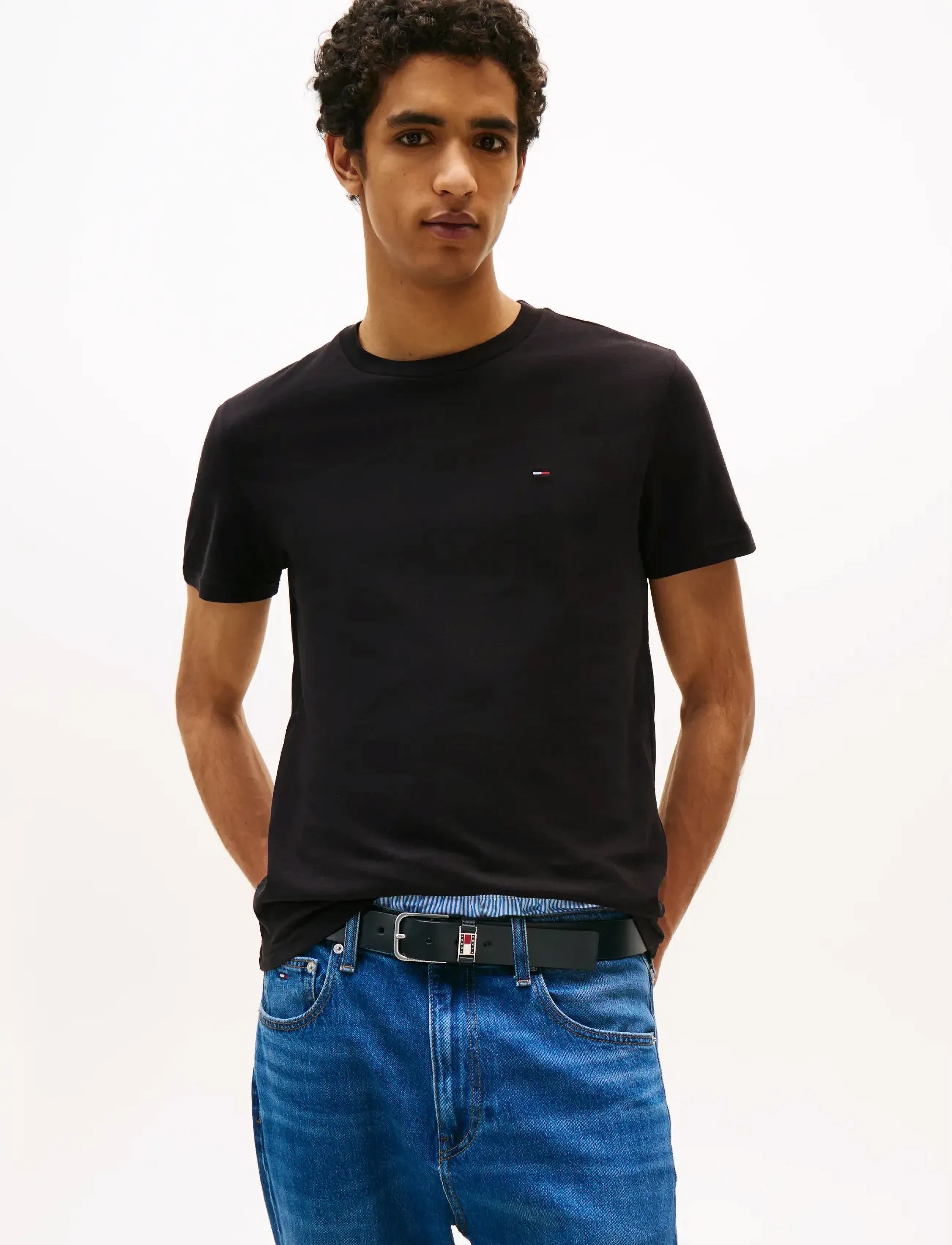 Tommy Jeans - TJM XSLIM 2PACK JERSEY TEE EXT - multipack t-shirts - black ecru - 5