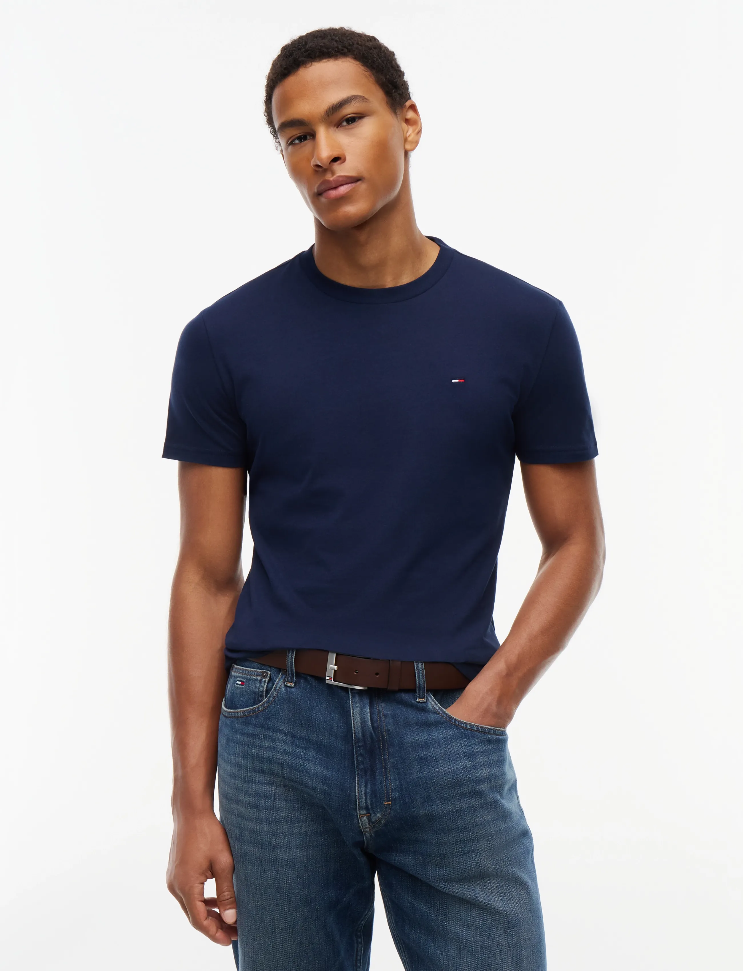 Tommy Jeans - 2 Pack Extra Slim Logo T-Shirt - multipack t-shirts - dark blue   velvet green - 1
