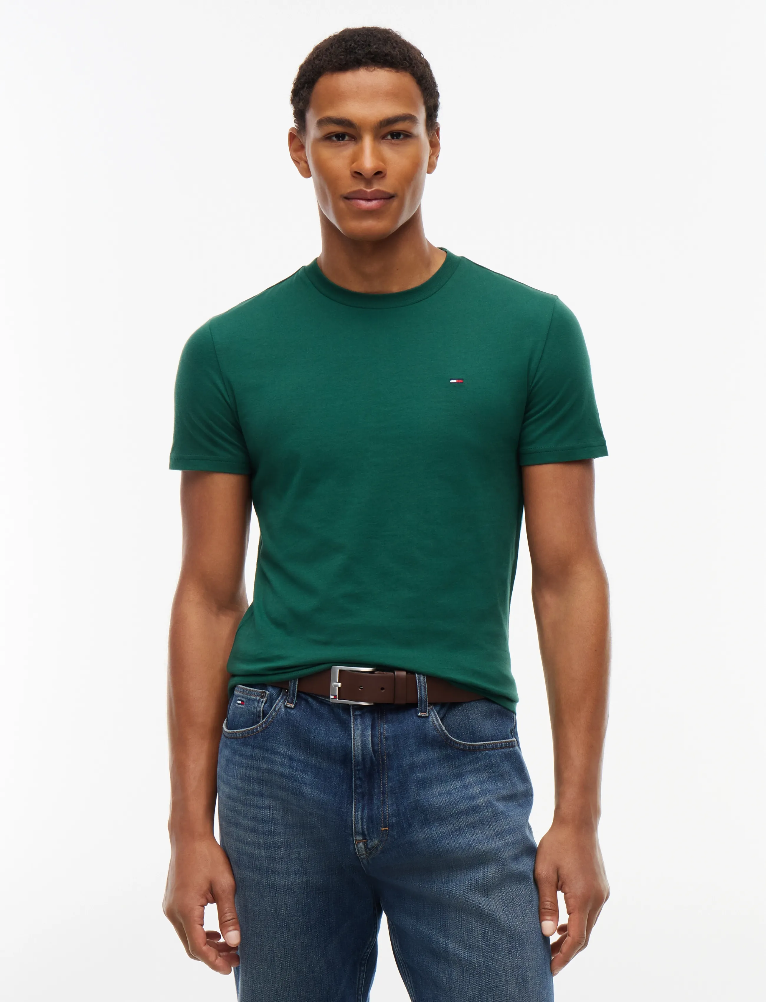 Tommy Jeans - 2 Pack Extra Slim Logo T-Shirt - multipack t-shirts - dark blue   velvet green - 2