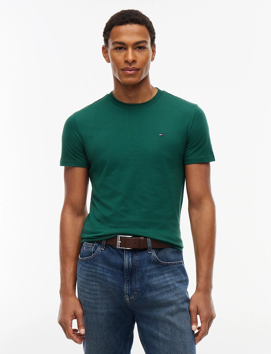 Tommy Jeans - 2 Pack Extra Slim Logo T-Shirt - t-särkide multipakk - dark blue velvet green - 2