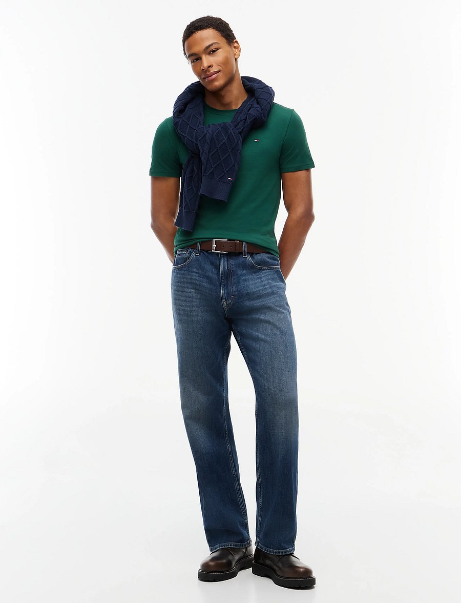 Tommy Jeans - 2 Pack Extra Slim Logo T-Shirt - t-särkide multipakk - dark blue velvet green - 4