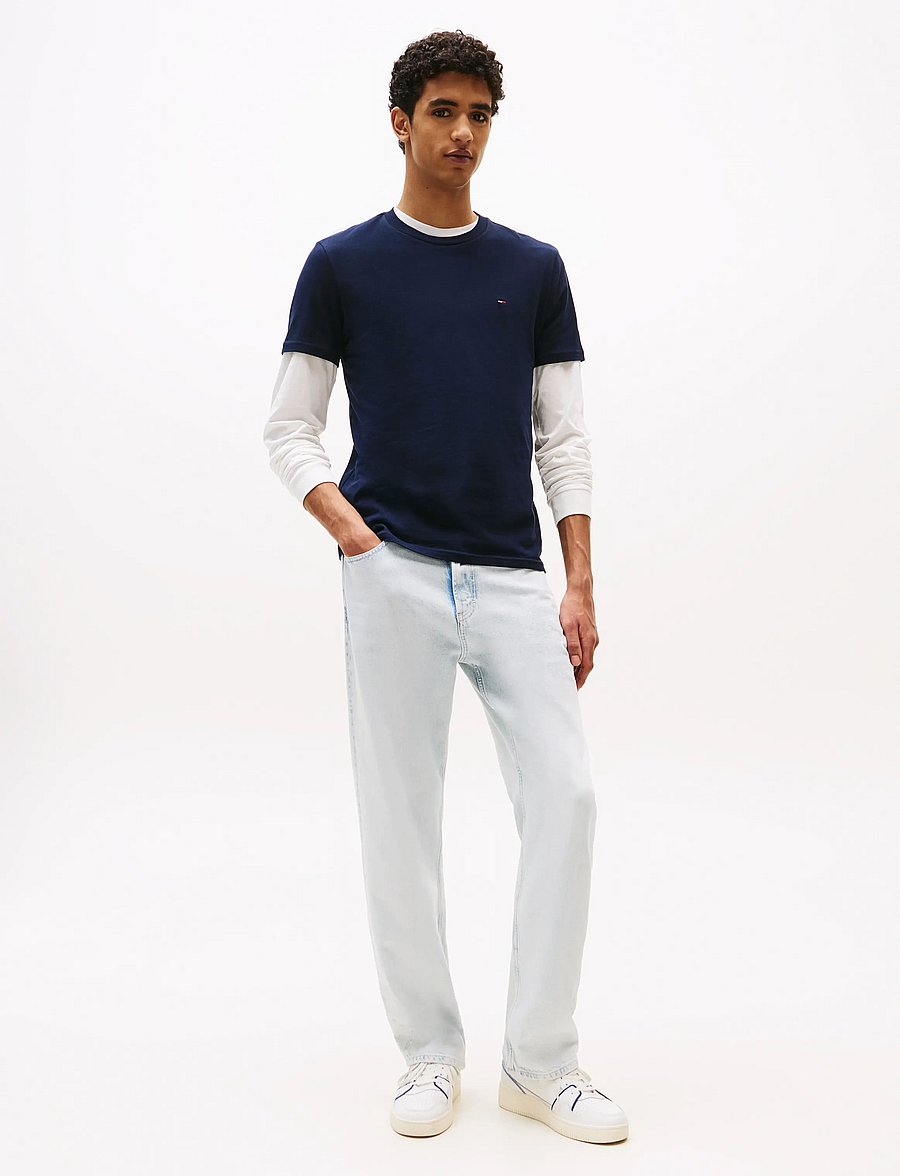 Tommy Jeans - TJM XSLIM 2PACK JERSEY TEE EXT - t-särkide multipakk - dark night navy/ecru - 3