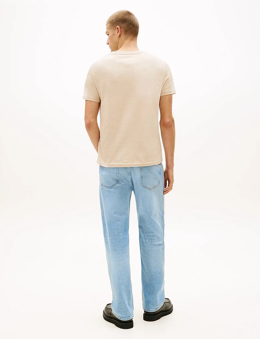 Tommy Jeans - TJM XSLIM 2PACK JERSEY TEE EXT - t-särkide multipakk - ecru white clay - 2