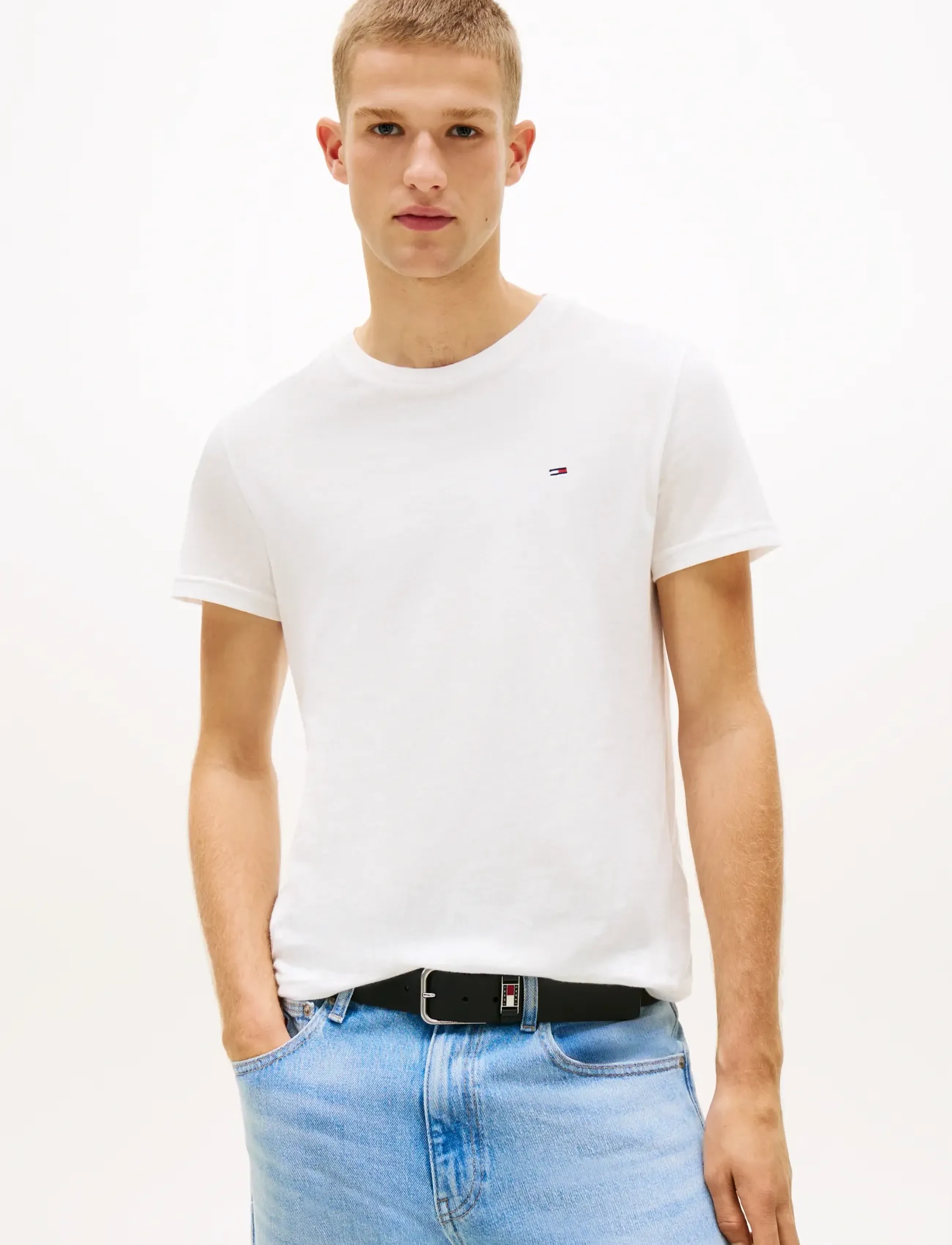Tommy Jeans - TJM XSLIM 2PACK JERSEY TEE EXT - multipack t-shirts - ecru white clay - 3