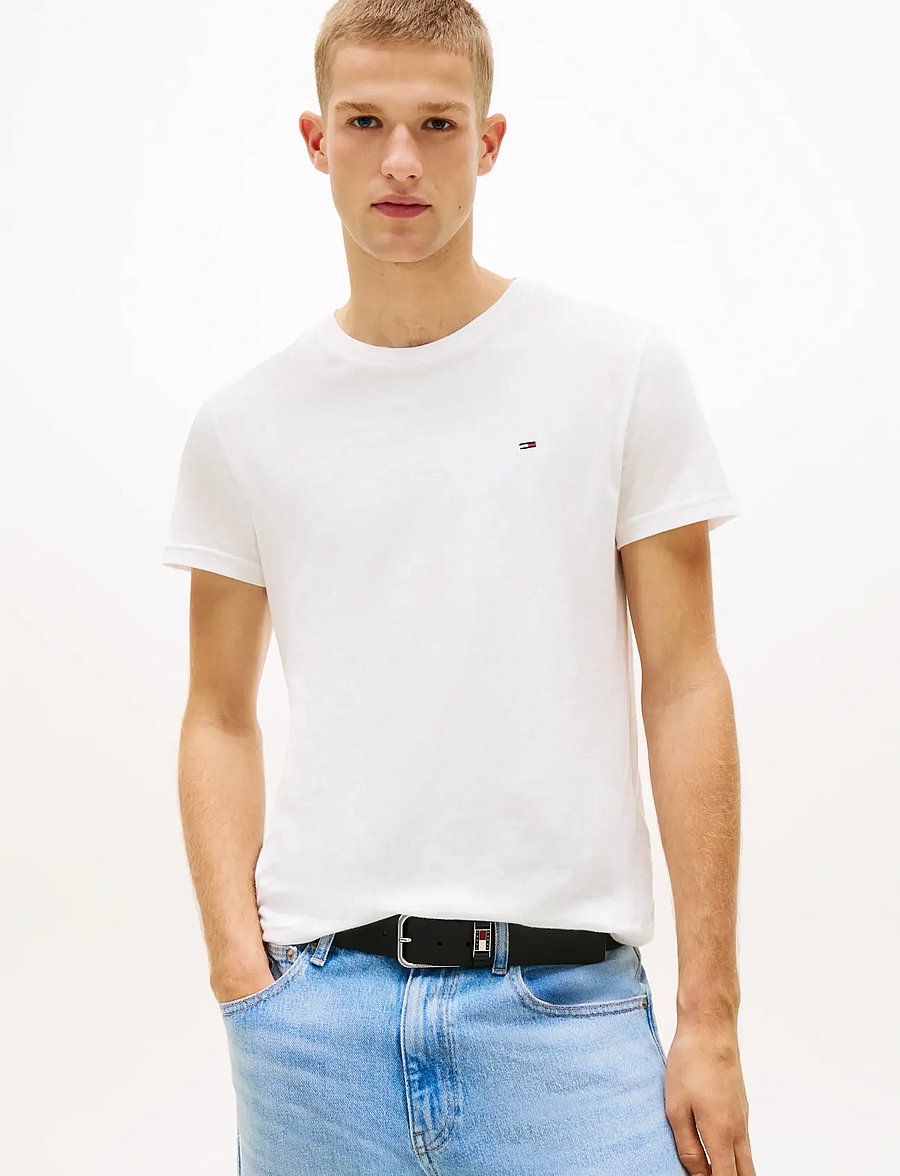 Tommy Jeans - TJM XSLIM 2PACK JERSEY TEE EXT - t-särkide multipakk - ecru white clay - 3