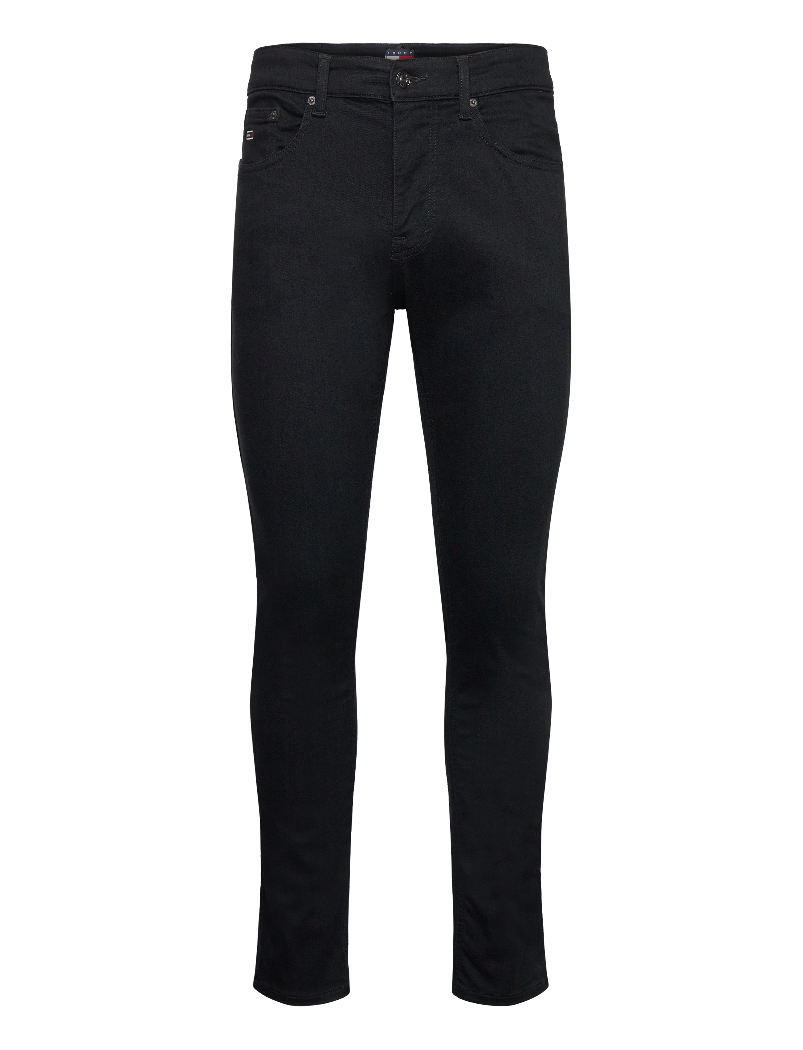 Tommy Jeans - AUSTIN SLIM TPRD DH4288 - džinsa bikses ar tievām starām - denim black - 1