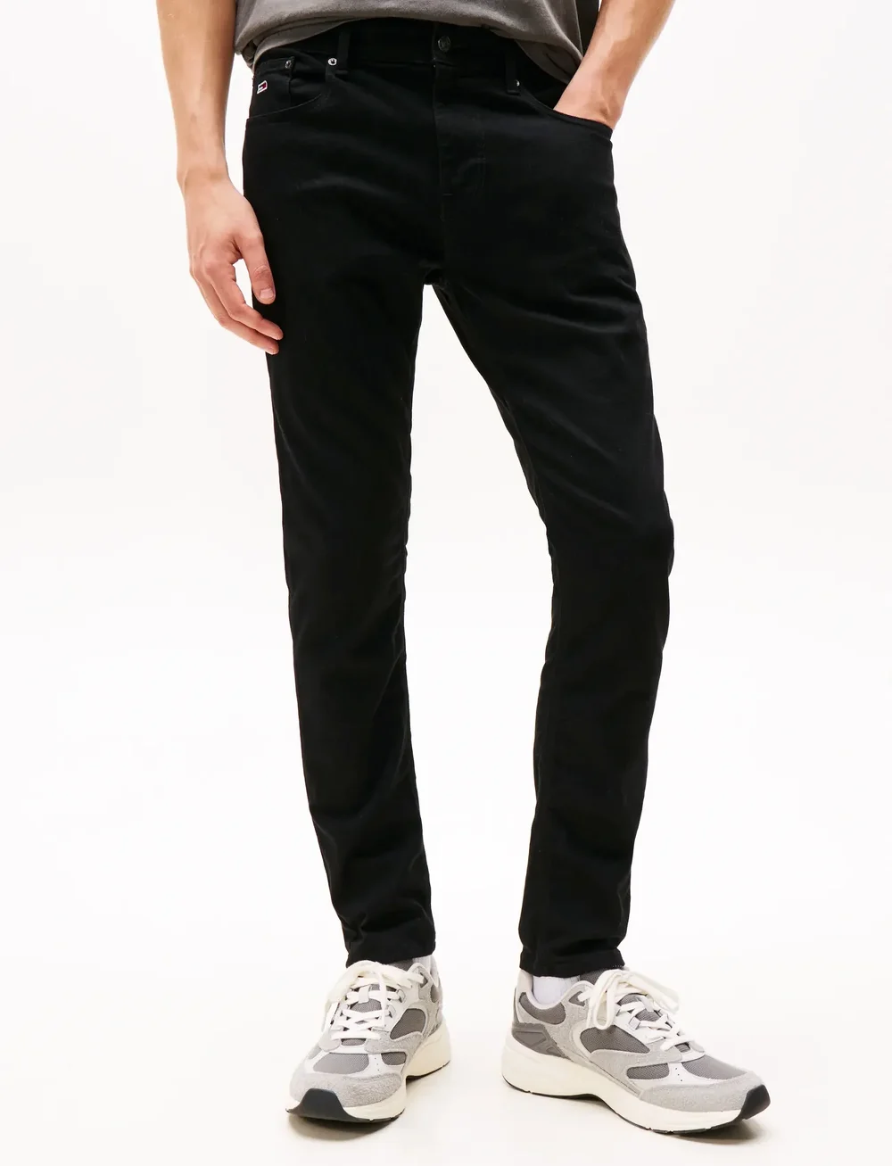 Tommy Jeans - AUSTIN SLIM TPRD DH4288 - slim fit jeans - denim black - 0