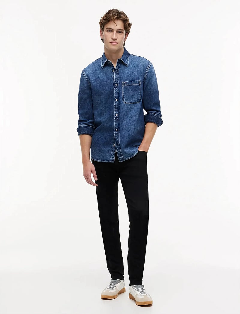 Tommy Jeans - AUSTIN SLIM TPRD DH4288 - slim fit -farkut - denim black - 4