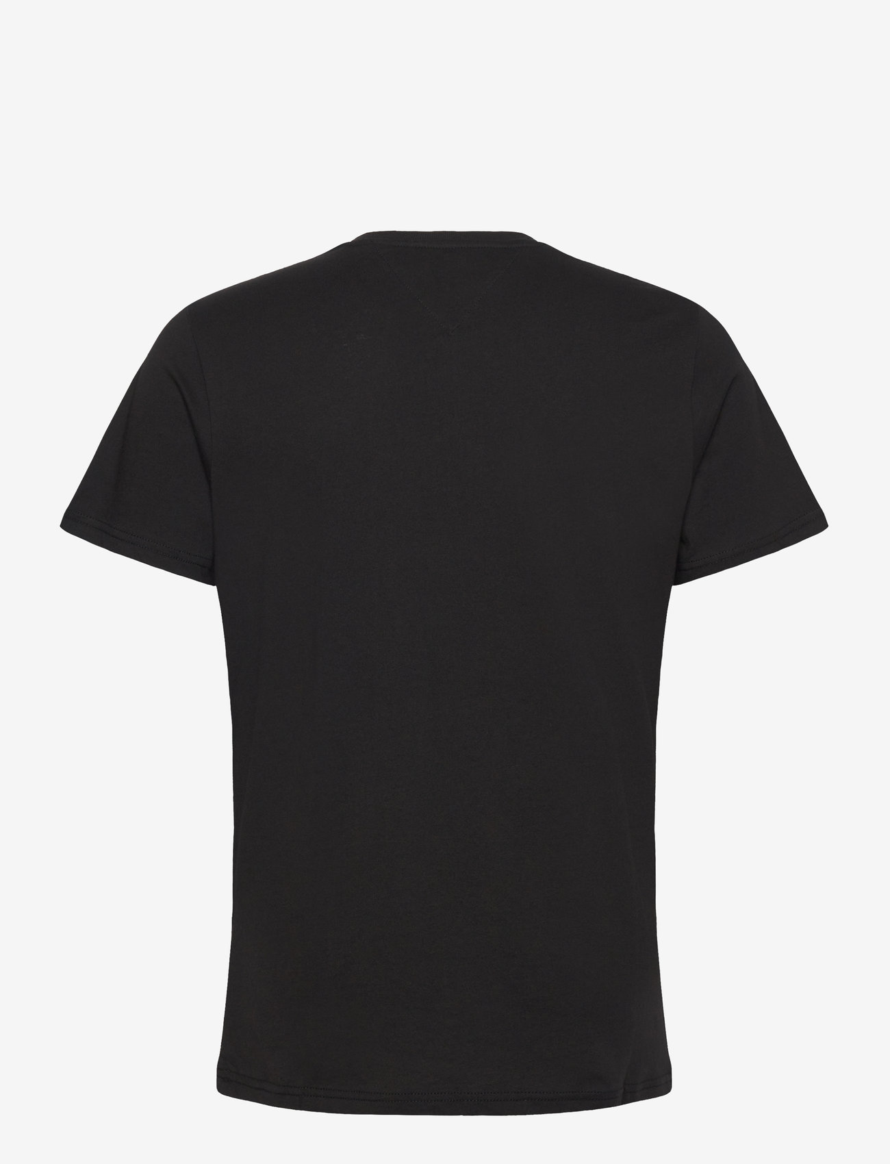 Tommy Jeans - TJM SLIM ESSENTIAL FLAG TEE EXT - short-sleeved t-shirts - black - 2
