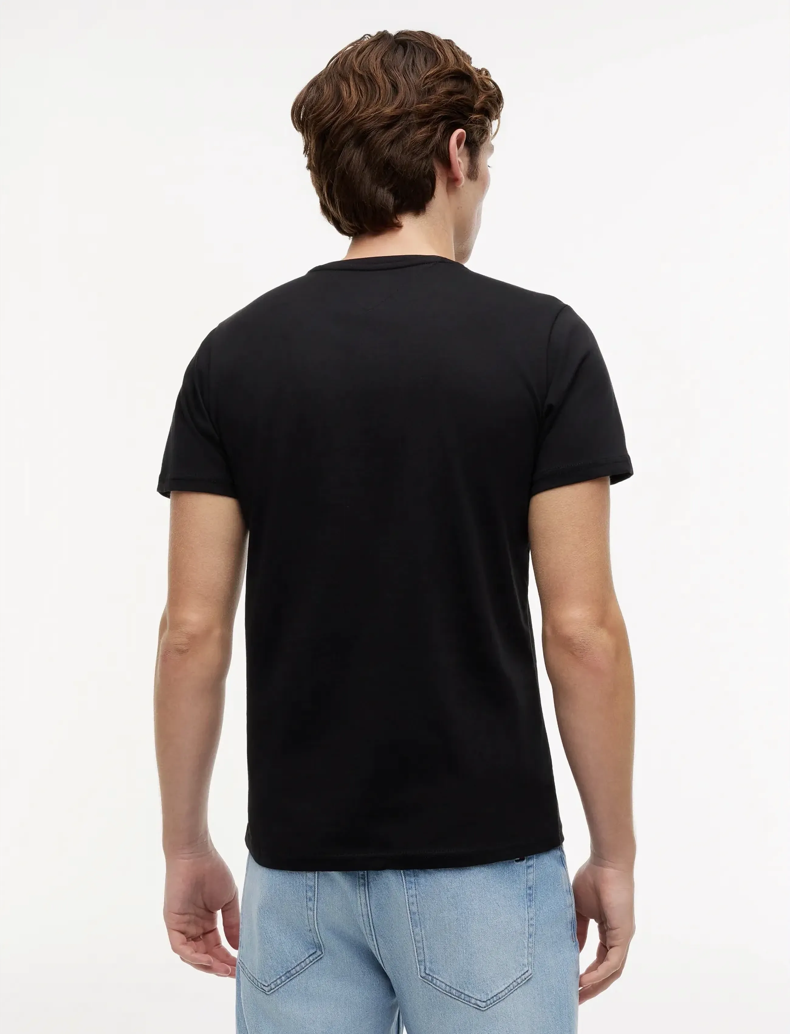 Tommy Jeans - TJM REG ESSENTIAL FLAG TEE EXT - kurzärmelig - black - 3