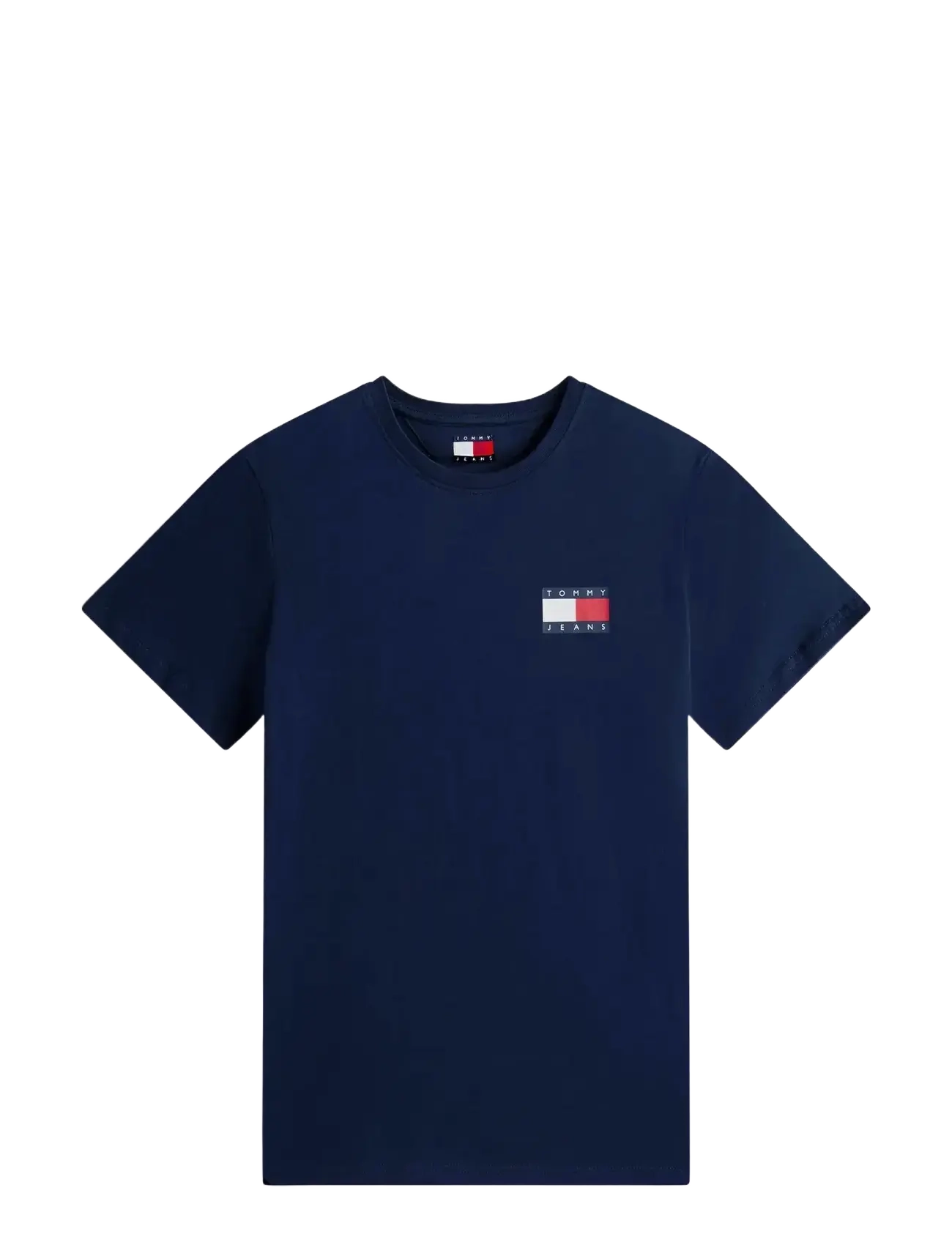 Tommy Jeans TJM SLIM ESSENTIAL FLAG TEE EXT - Kurzärmelige - DARK BLUE / navy