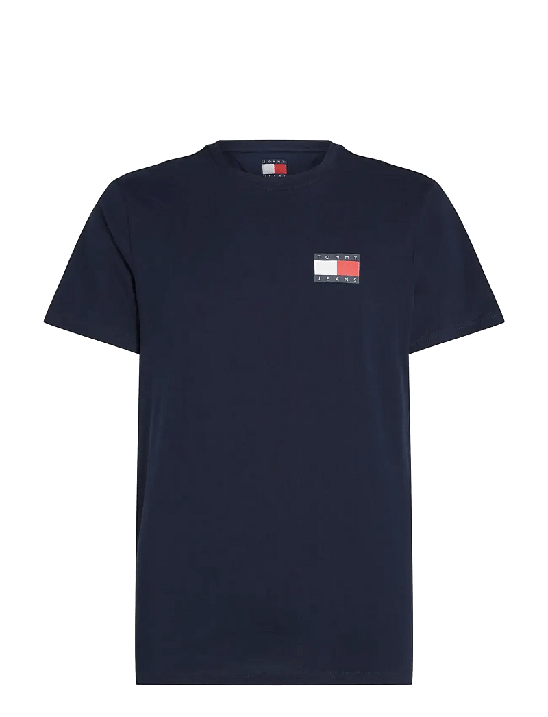 Tommy Jeans - TJM REG ESSENTIAL FLAG TEE EXT - kurzärmelig - dark blue - 1