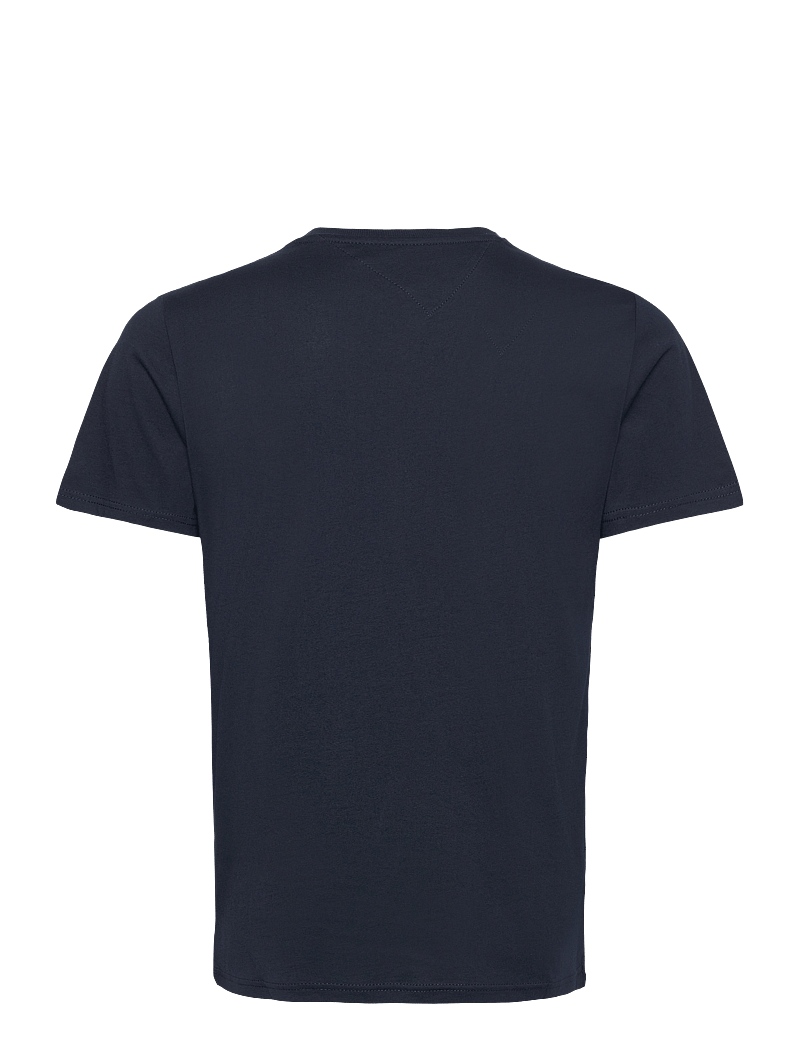 Tommy Jeans - TJM SLIM ESSENTIAL FLAG TEE EXT - kortärmade t-shirts - dark blue - 2