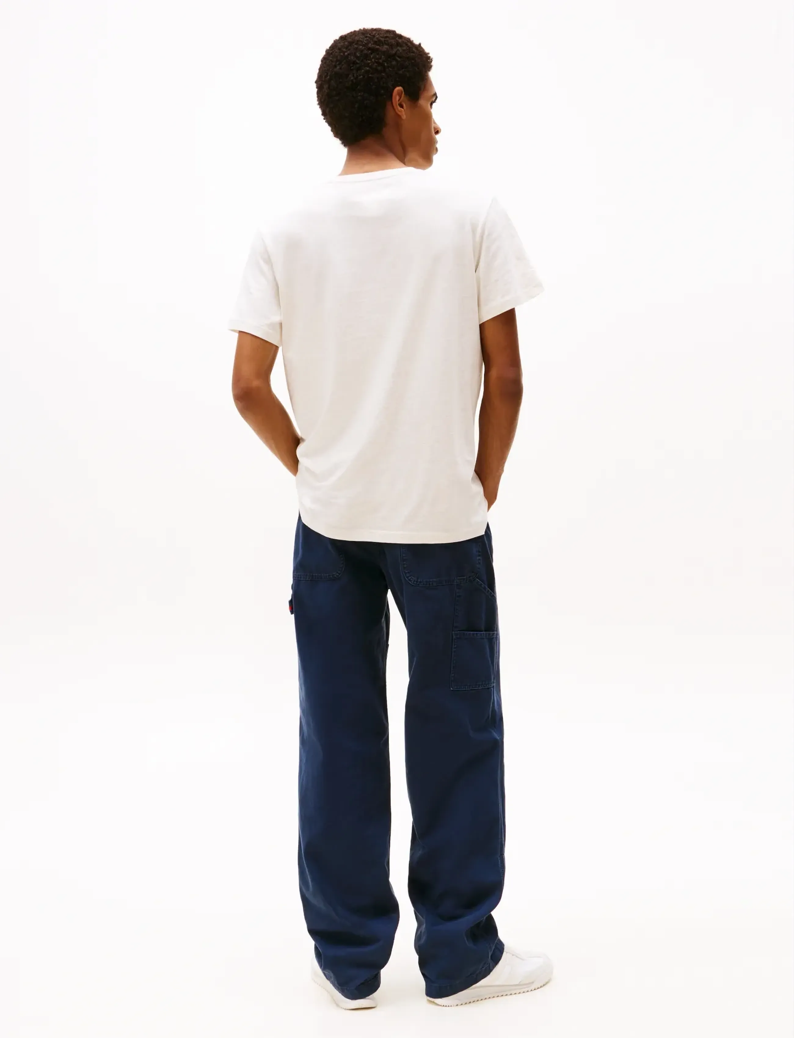 Tommy Jeans - TJM REG ESSENTIAL FLAG TEE EXT - kortärmade t-shirts - oat marl htr - 3