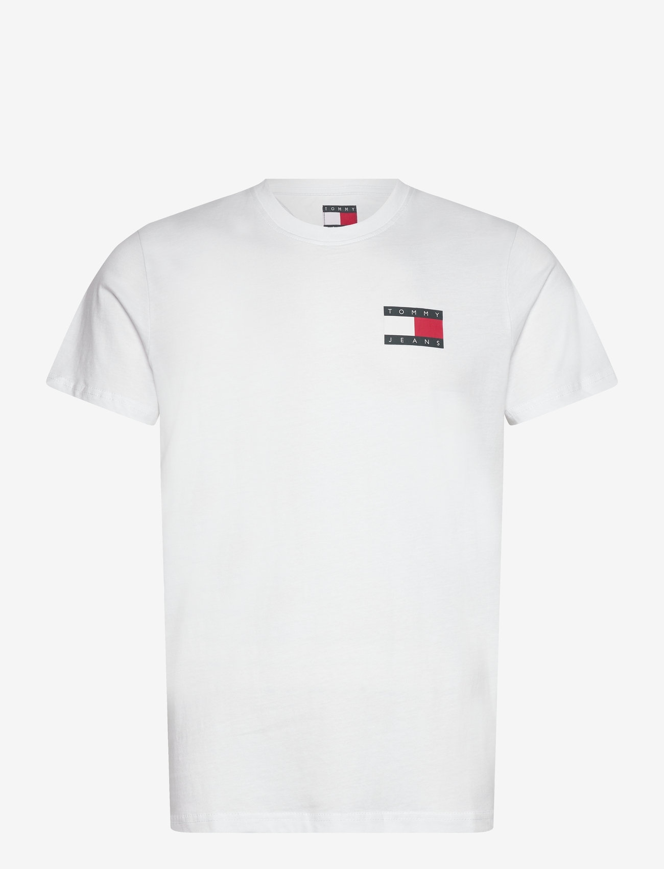 Tommy Jeans - TJM REG ESSENTIAL FLAG TEE EXT - kortærmede t-shirts - white - 1
