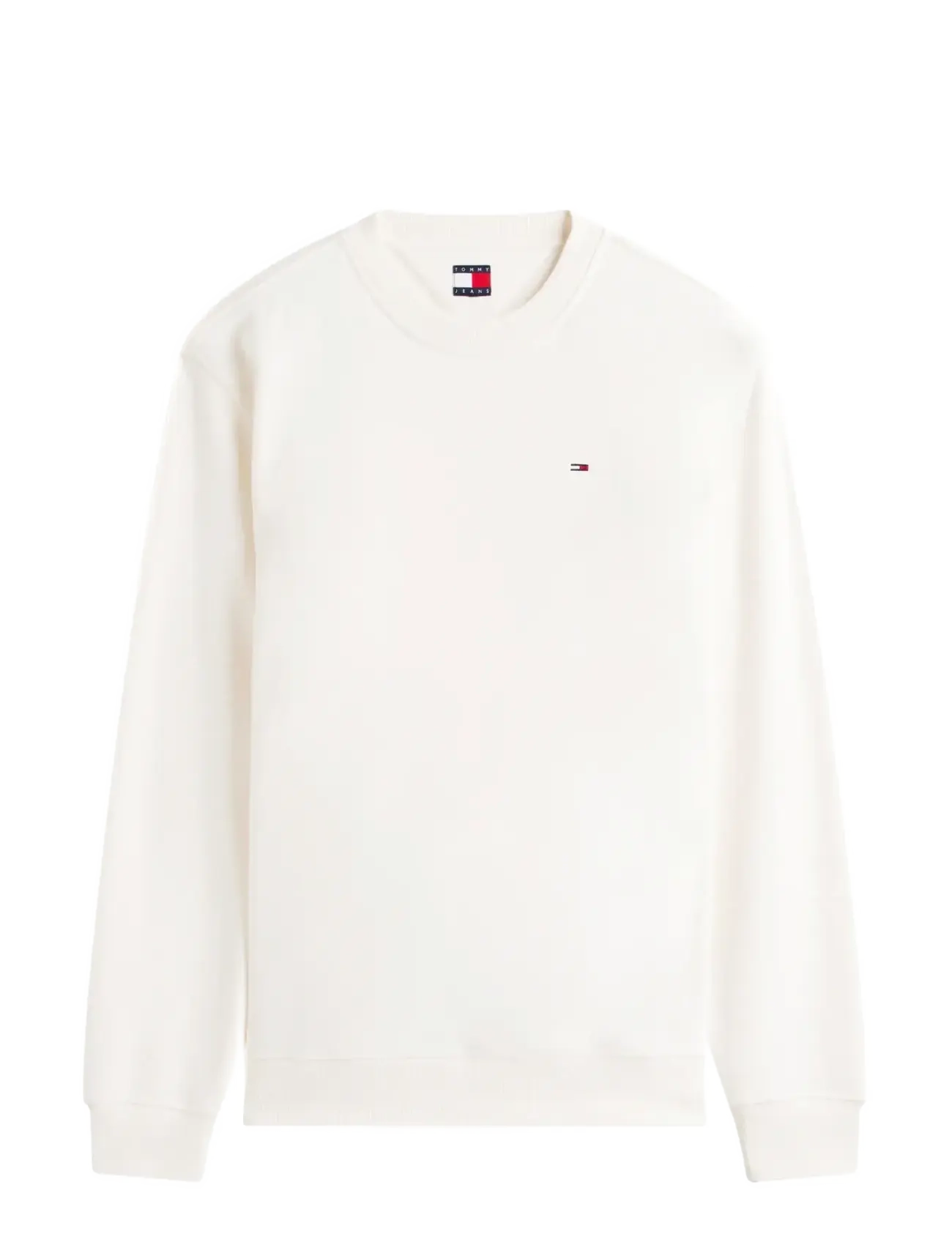 Tommy Jeans TJM REG S FLAG CREW - Tommy Jeans - ANCIENT WHITE / white