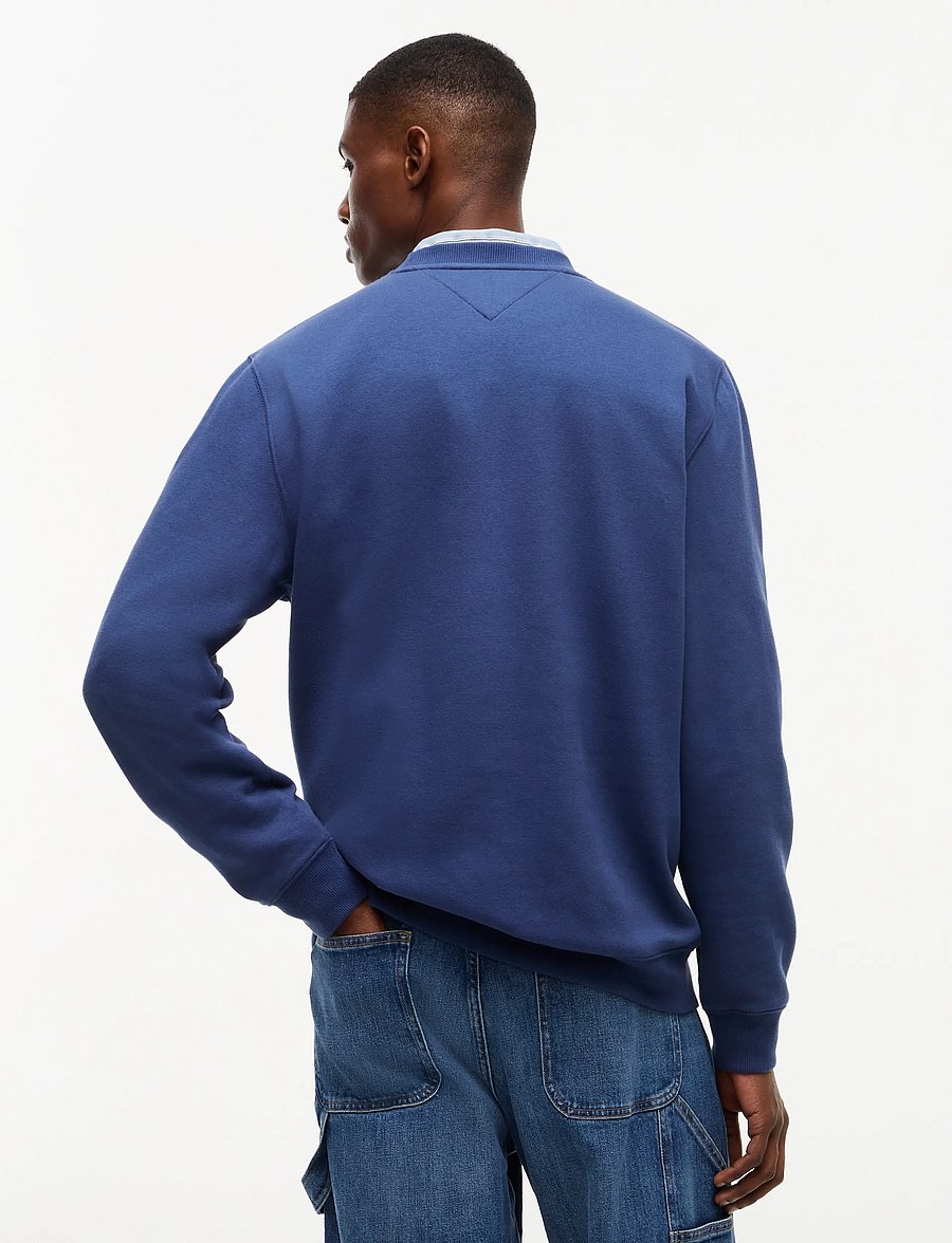 Tommy Jeans - TJM REG S FLAG CREW EXT - vacation essentials - basic navy - 2