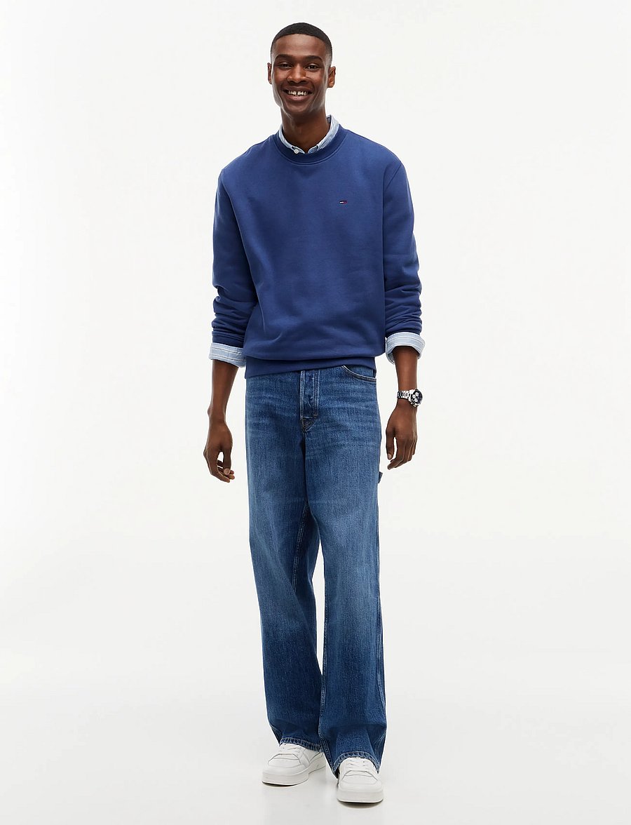 Tommy Jeans - TJM REG S FLAG CREW EXT - vacation essentials - basic navy - 4