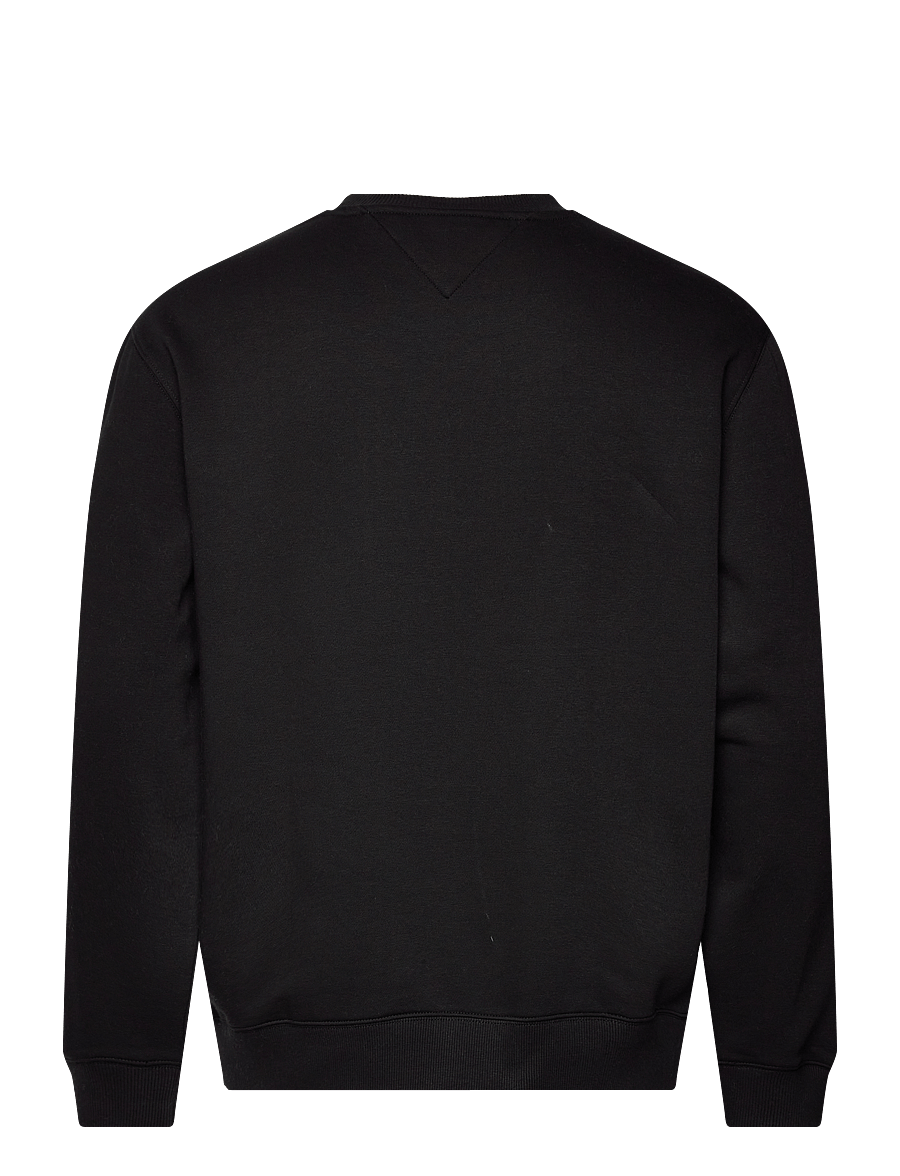 Tommy Jeans - TJM REG S FLAG CREW EXT - feriefavoritter - black - 1
