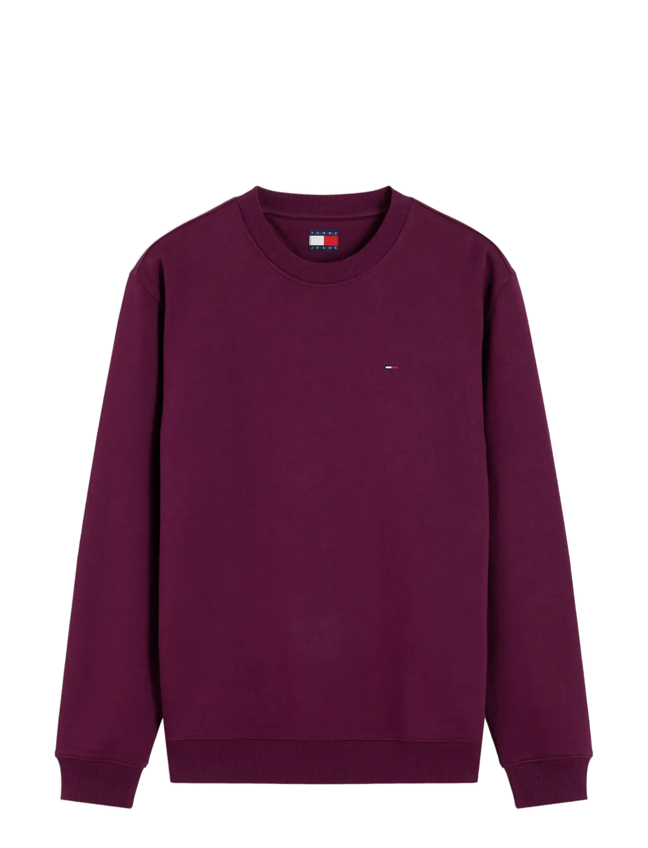 Tommy Jeans - TJM REG S FLAG CREW EXT - vacation essentials - calypso berry - 1