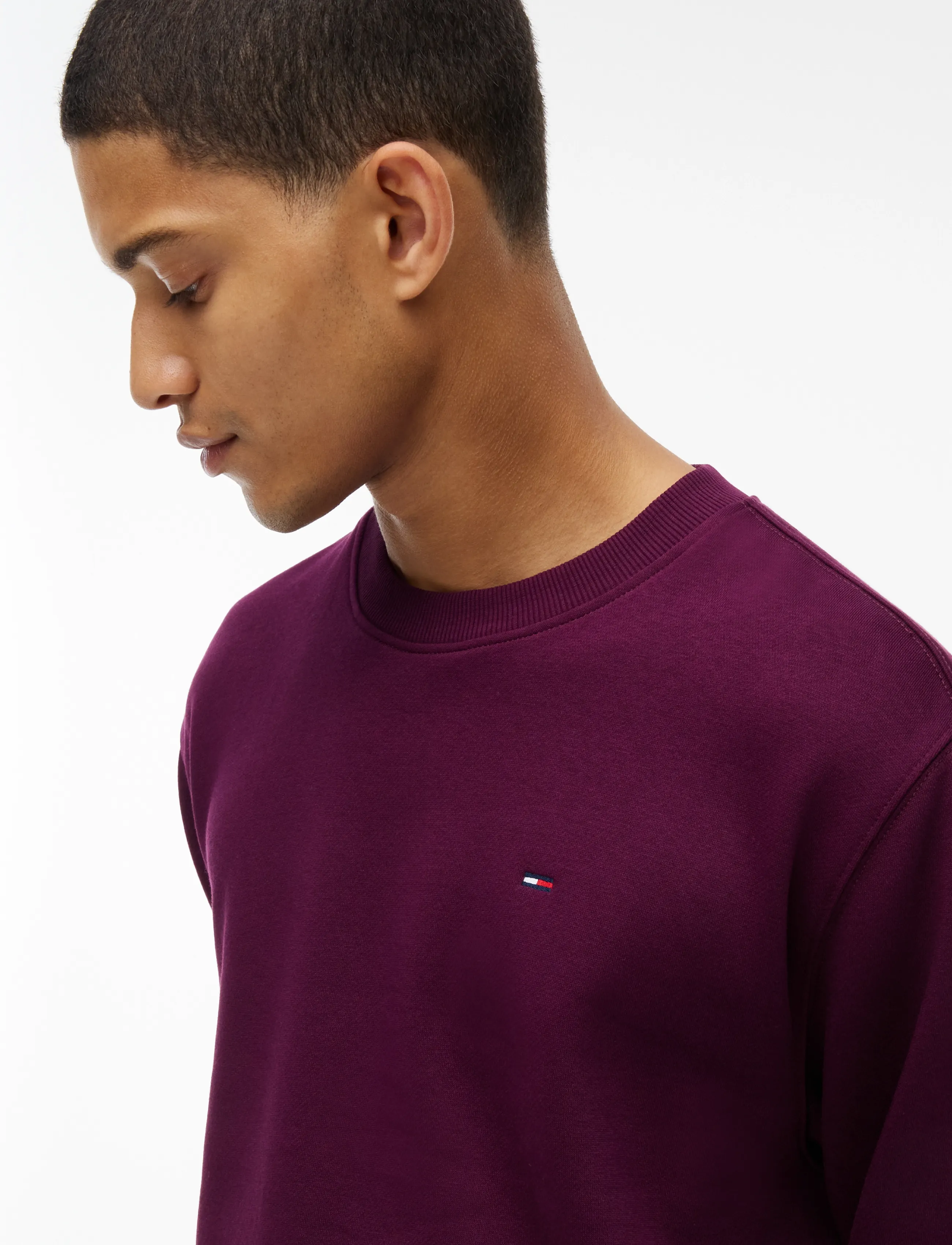 Tommy Jeans - TJM REG S FLAG CREW EXT - vacation essentials - calypso berry - 3
